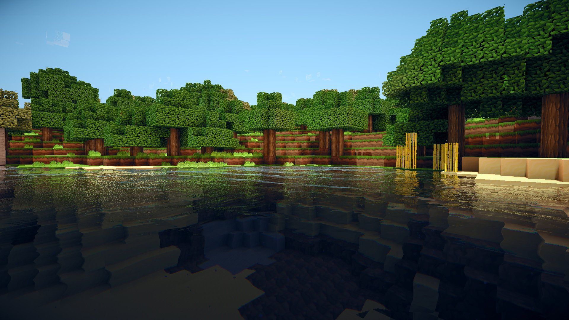 1920x1080 Minecraft Serenity Waters Free HD Wallpaperx1080