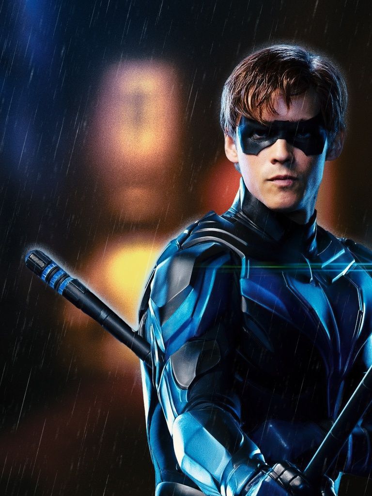768x1024 Dick Grayson Wallpaper 4K, Brenton Thwaites, Titans