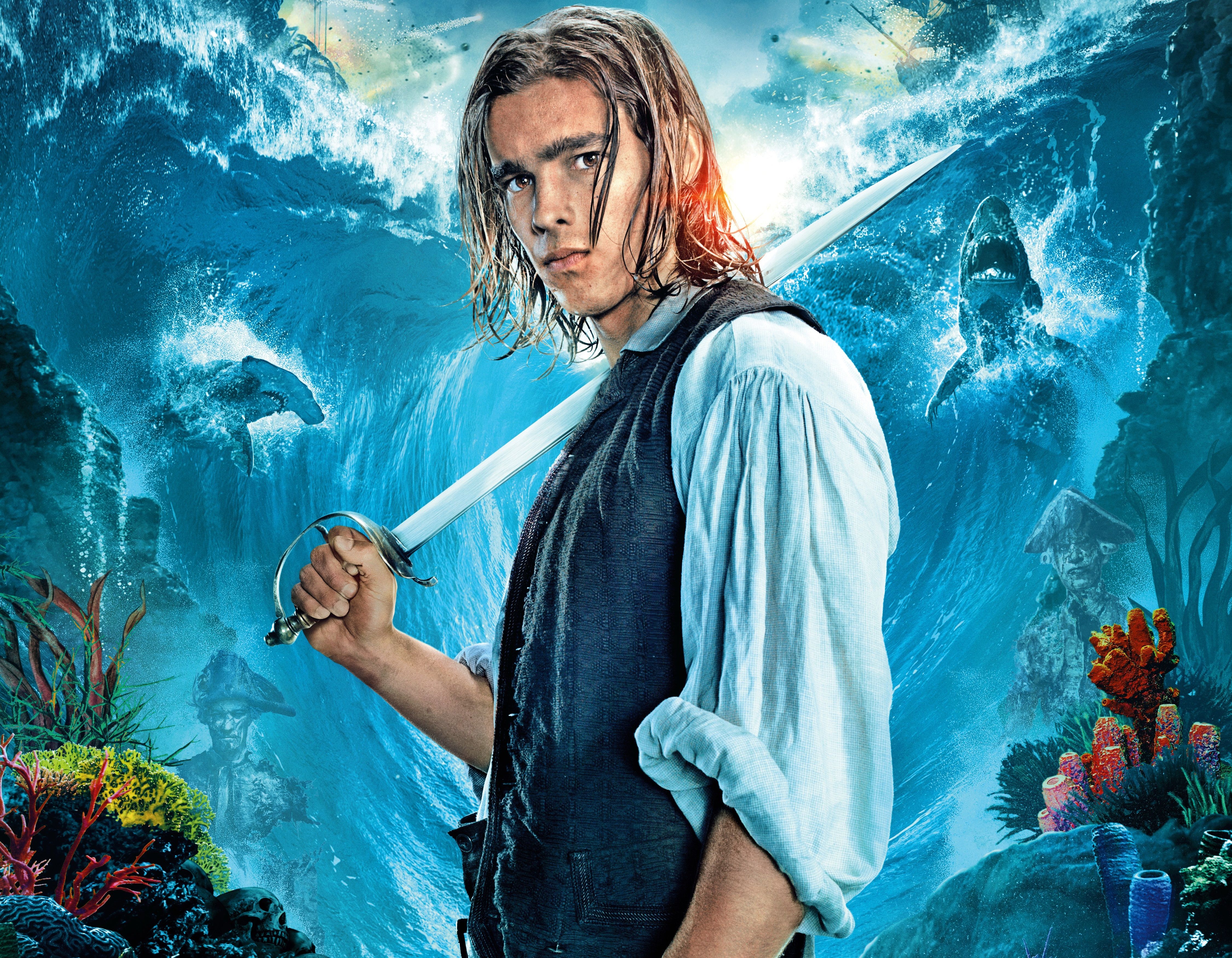 4500x3500 Desktop wallpaper: Movie, Pirates Of The Caribbean: Dead Men Tell No Tales, Brenton Thwaites, Henry Turner 4K free download for PC. 834904
