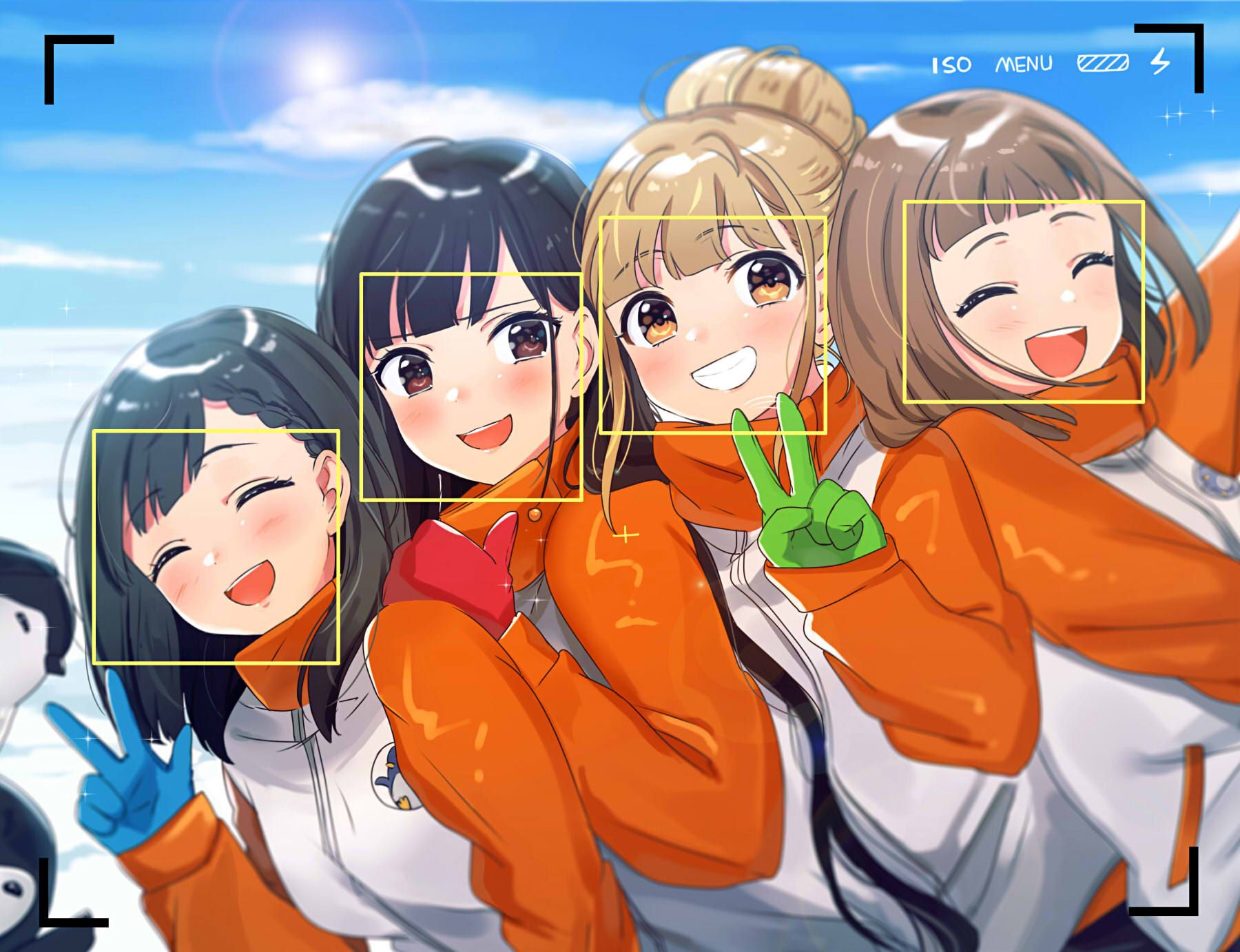1800x1382 Uchuu Yorimo Tooi Basho (A Place Further Than The Universe) Image by Pixiv Id 3318407 Anime Image Board