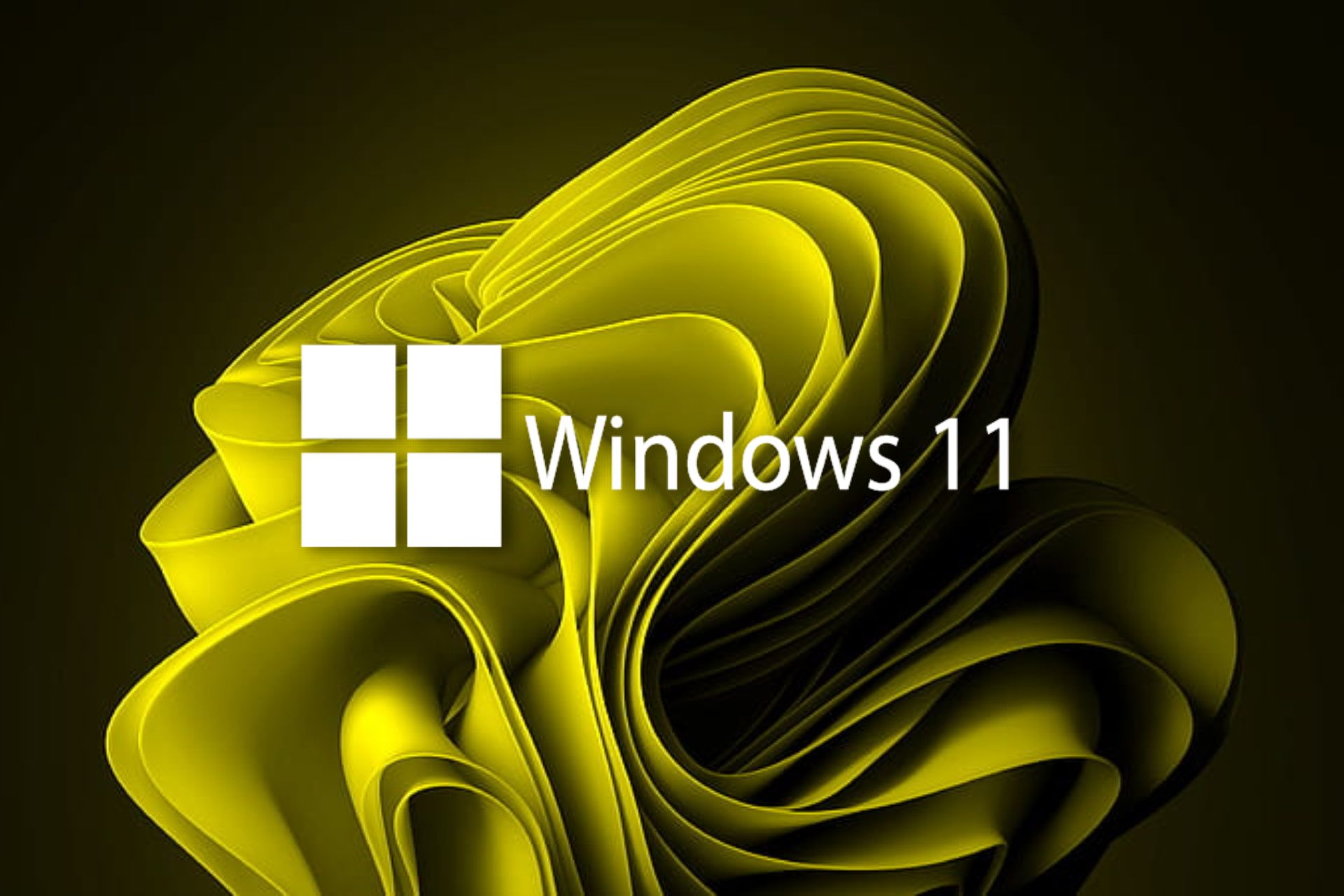 1920x1280 Windows 11 Yellow Wallpaper