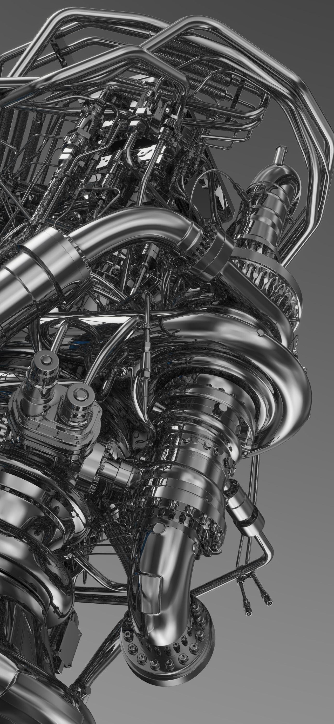1287x2785 Raptor Engine phone wallpaper