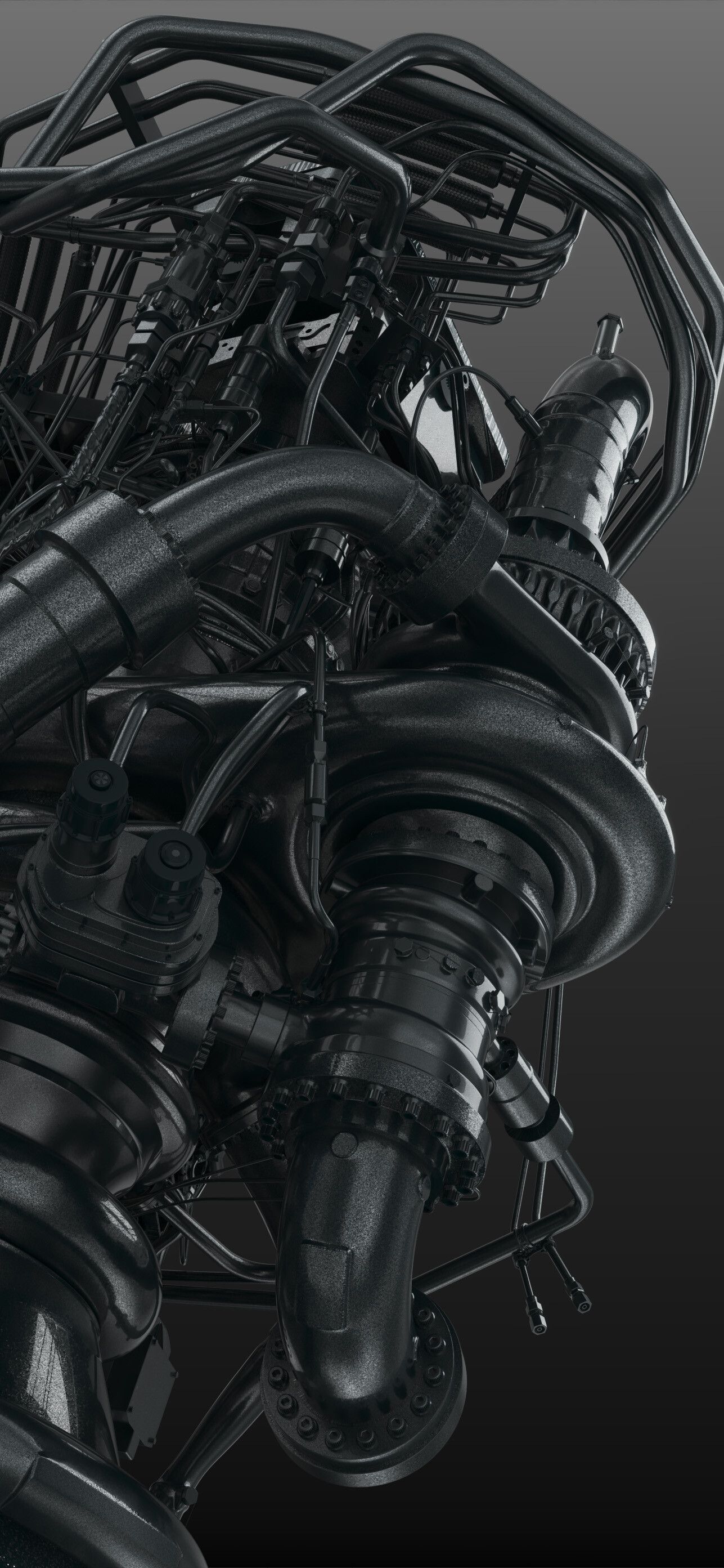 1287x2785 Raptor Engine phone wallpaper