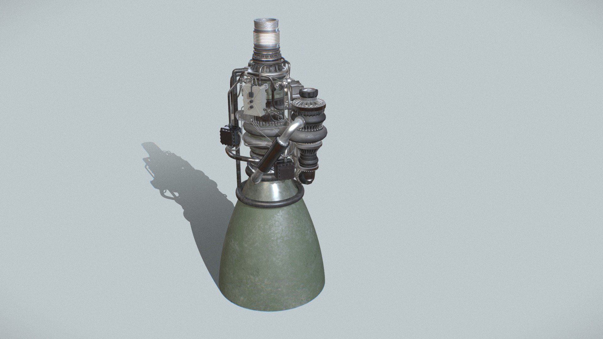 1920x1080 Raptor 2 Rocket Engine model by MargetaCG [1e0a32d]