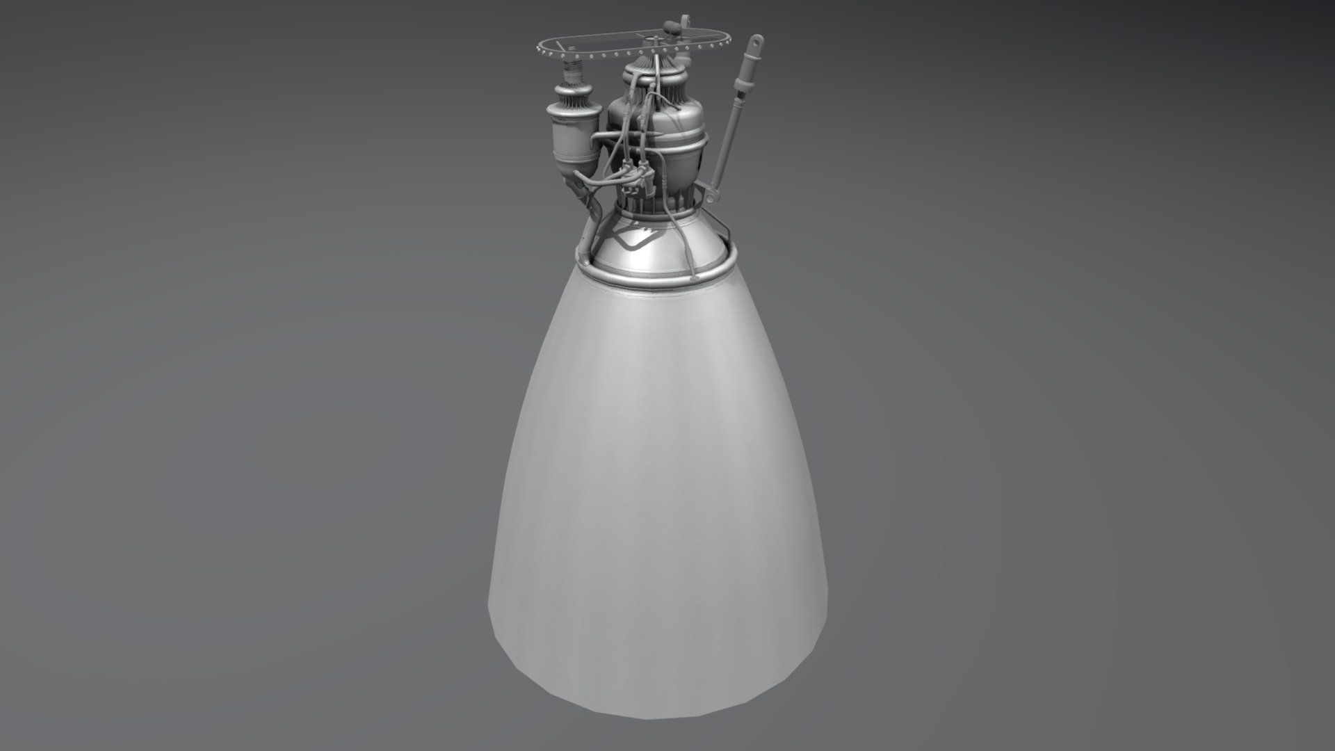 1920x1080 SpaceX Raptor engine model by Kartoffelkuchen [fb097d6]
