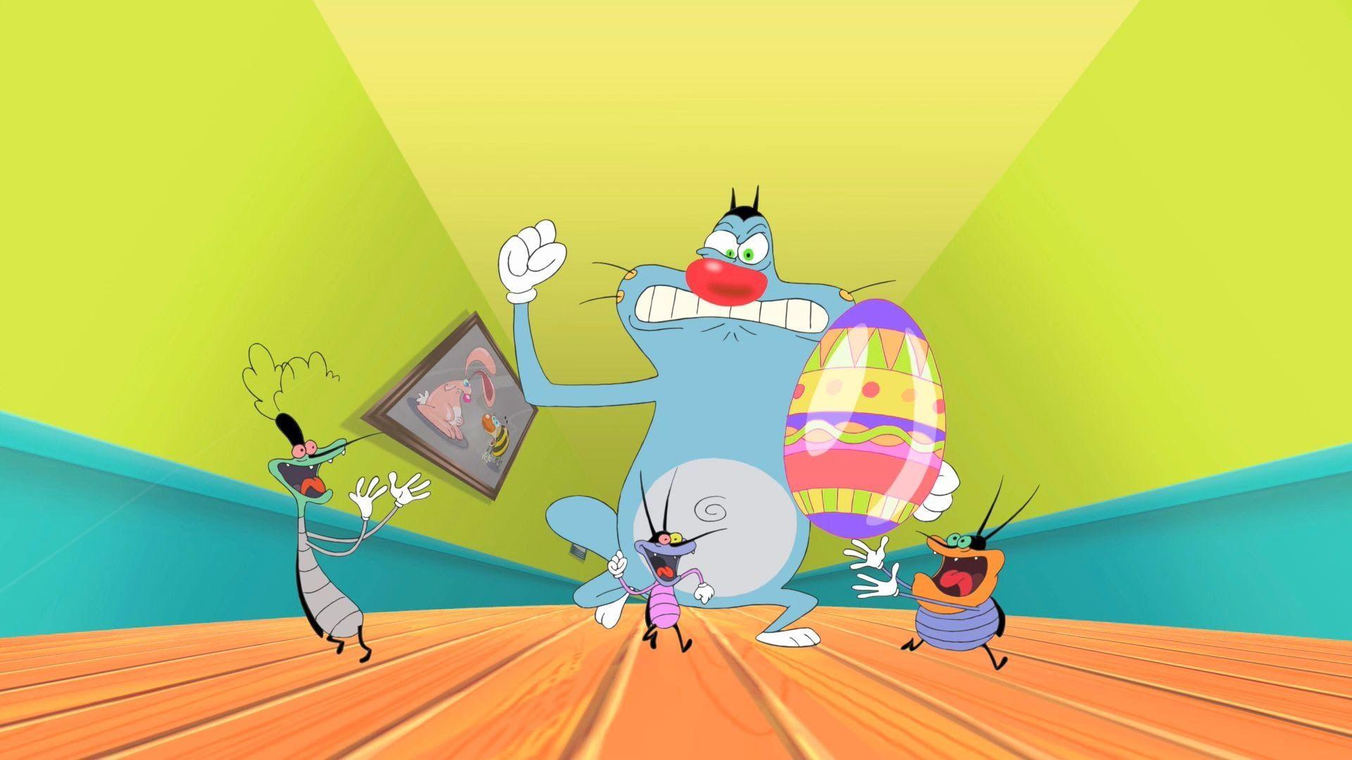 1920x1080 Oggy And The Cockroaches Wallpaper