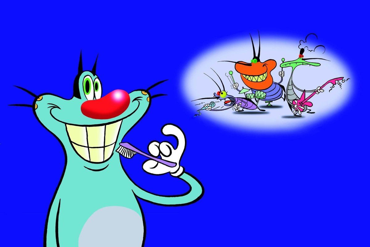 1200x800 High quality pics of early promotional Oggy and the Cockroaches art (presumably) drawn by Jean Yves Raimbaud