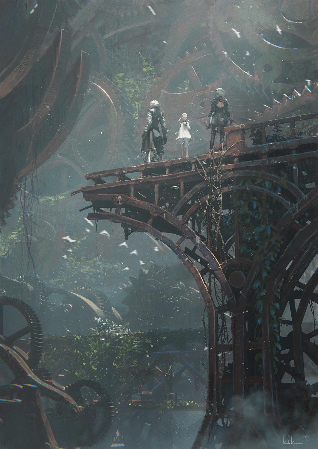 1061x1500 Anyone rocking NieR wallpaper?