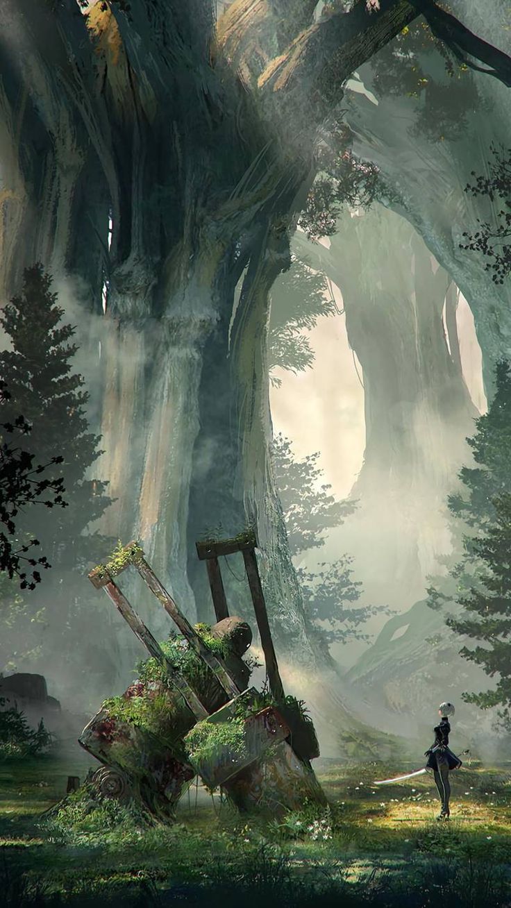 736x1308 Nier Automata Phone Wallpaper