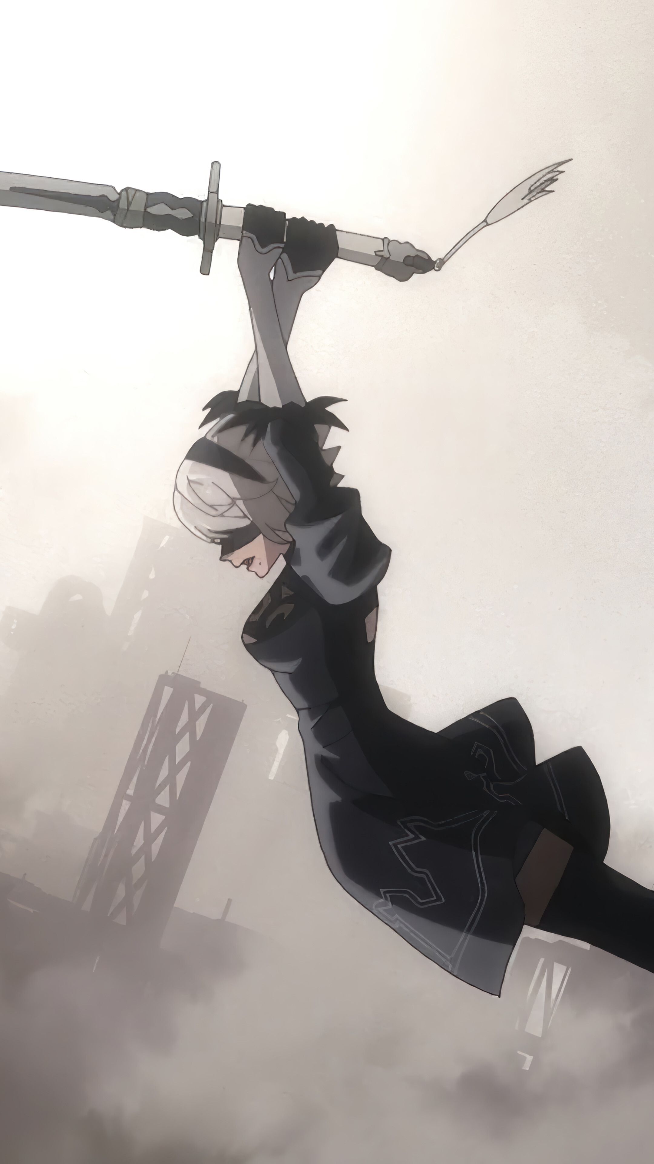 2160x3840 NieR:Automata Anime YoRHA 2B 4K Wallpaper iPhone HD Phone i
