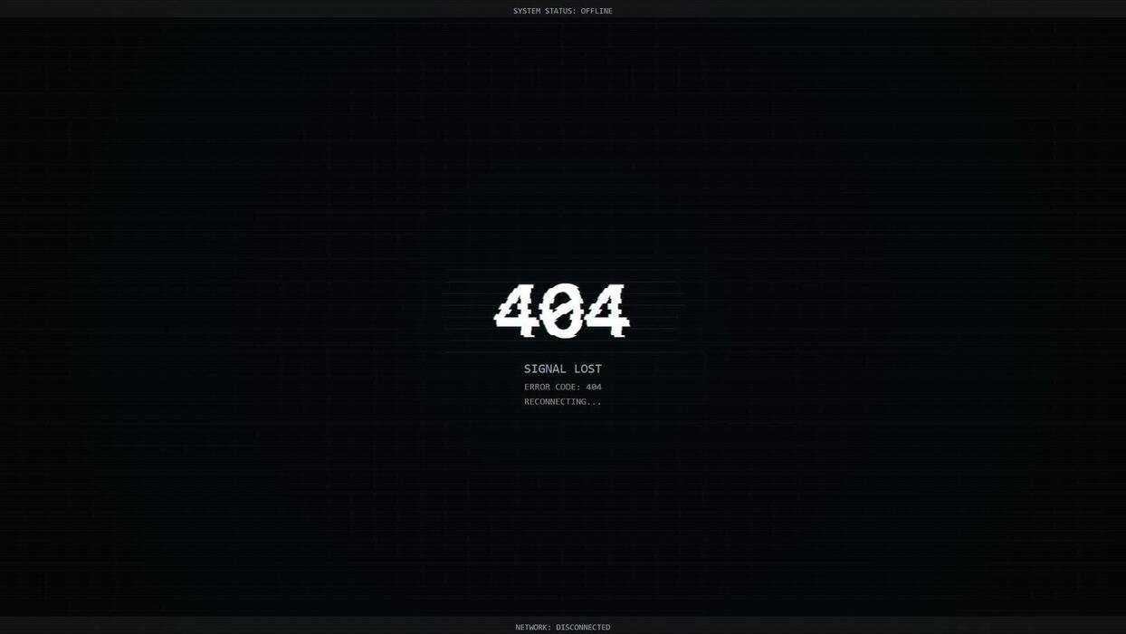 1244x700 Digital Display Showing Error Code 404 With Text Connection Lost Representing a Web Page Not Found Error or Network Interruption Common Internet Problem Concept on a Dark Abstract Backdrop With 79954082 Stock