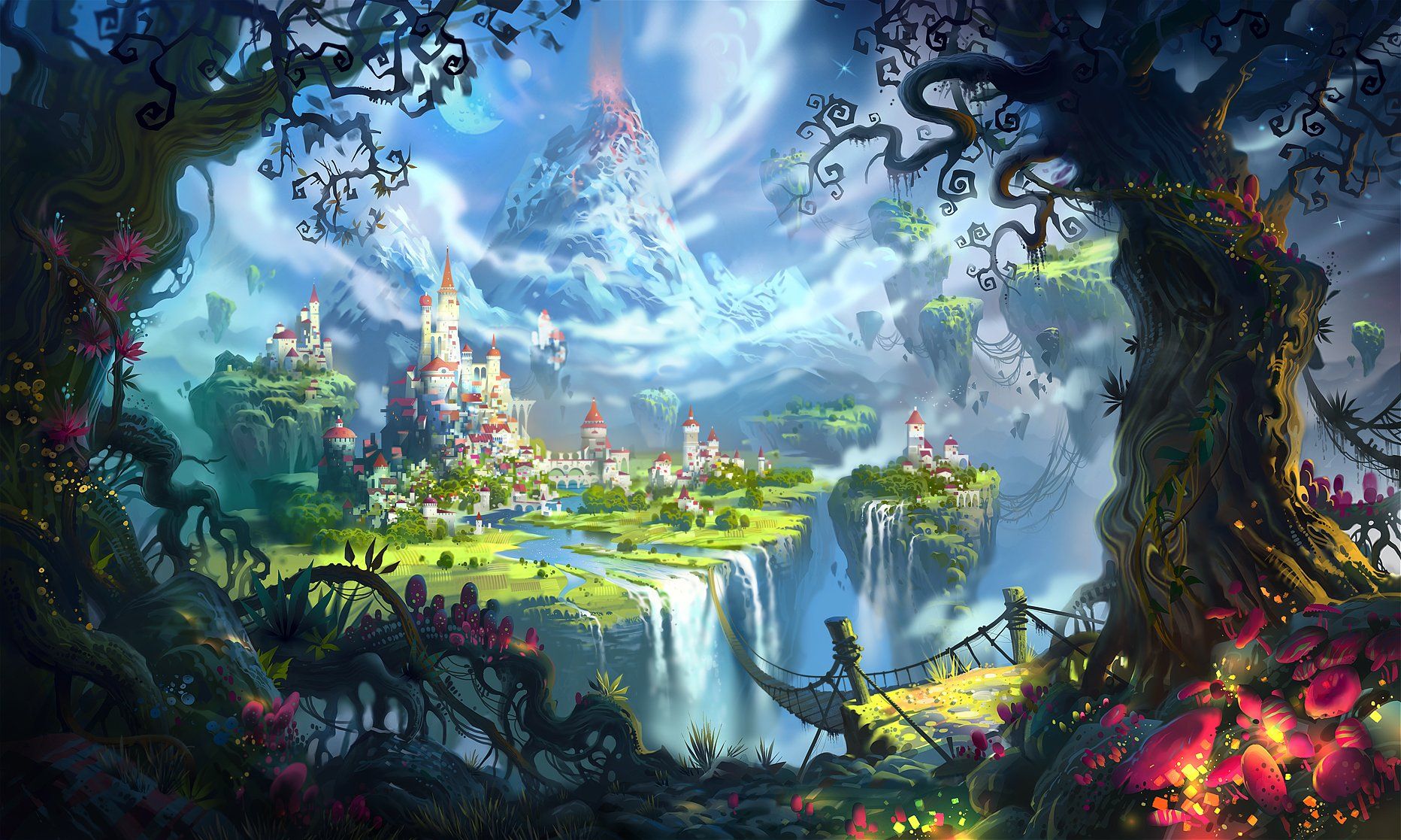 1864x1117 fantasy, Adventure, Kingdom, Kingdoms, Art, Artwork, Artistic Wallpaper HD / Desktop and Mobile Background