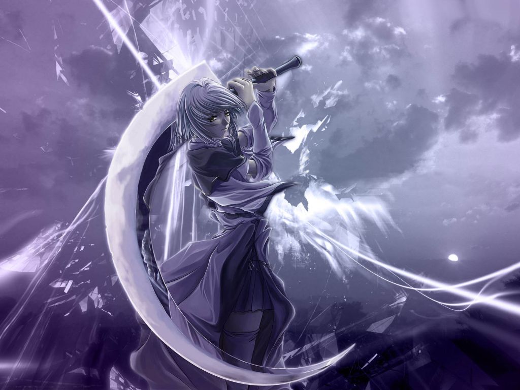 1024x768 Ice Warrior Girl Wallpaper