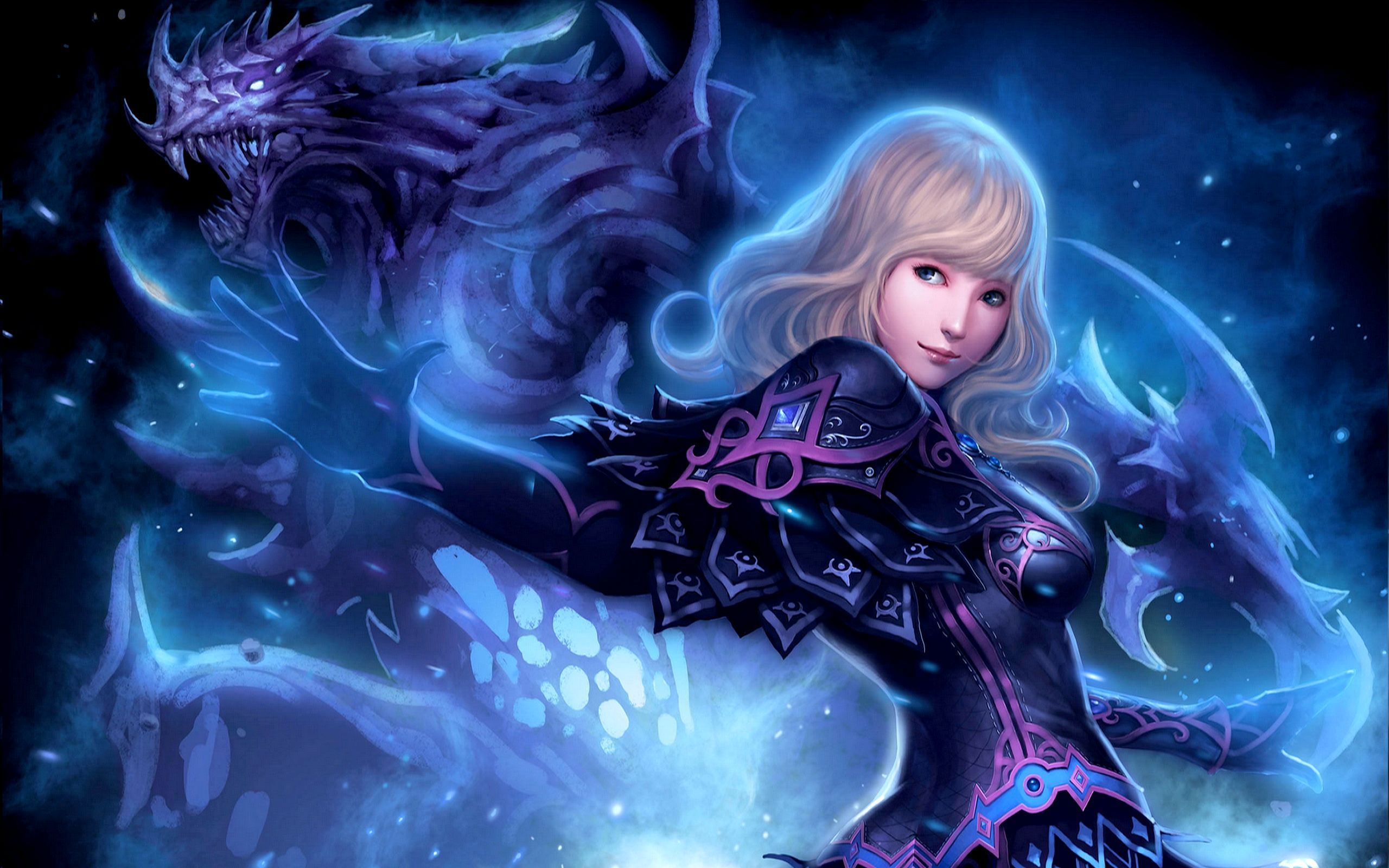 2560x1600 Ice Warrior Girl Wallpaper