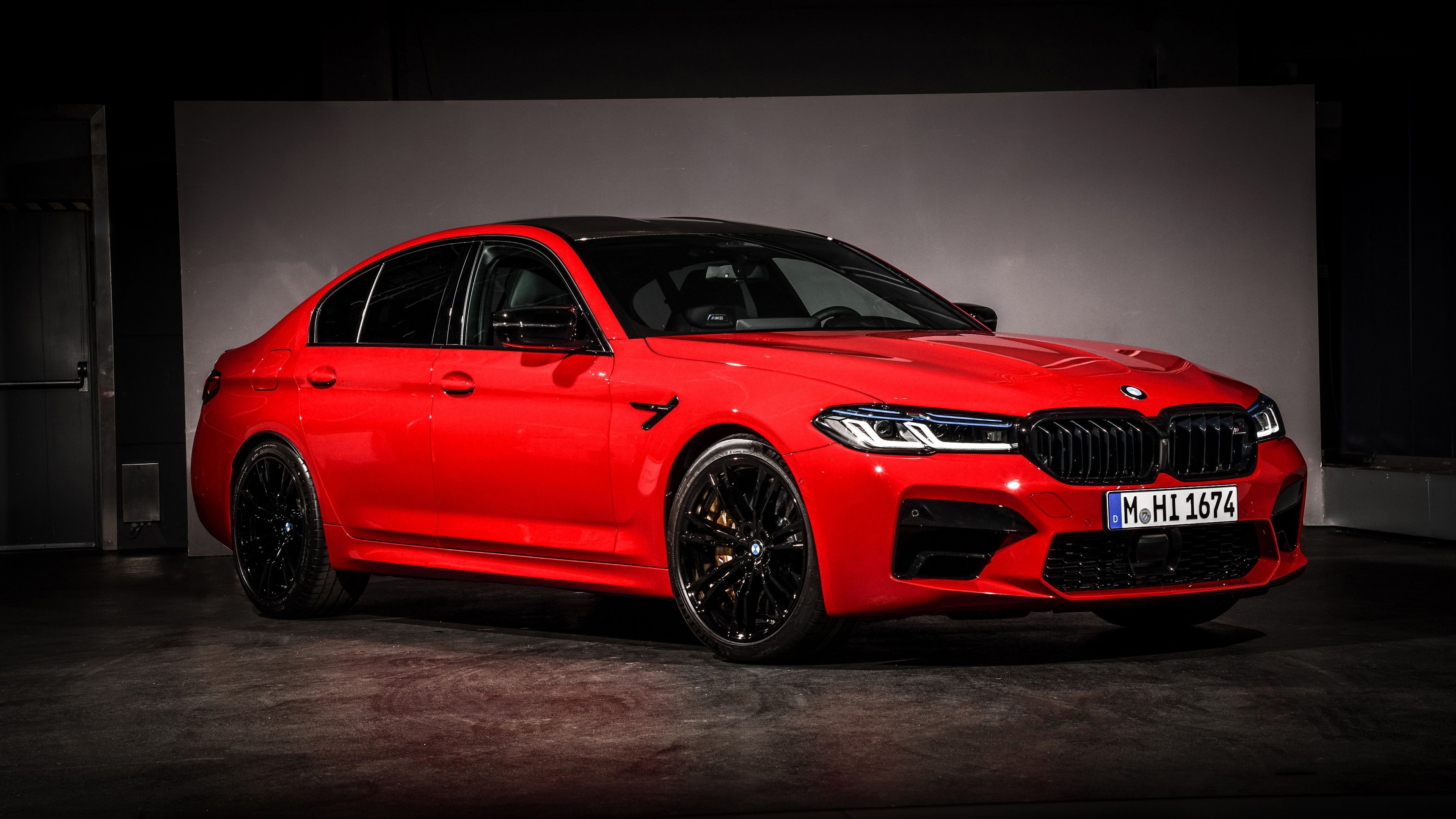 3840x2160 BMW M5 Competition Red 2020 4K 5K HD Wallpaper