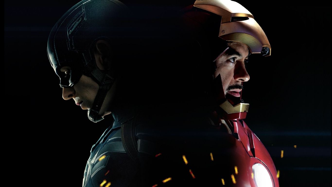 1366x768 Iron Man Captain America 3 Civil War Wallpaper