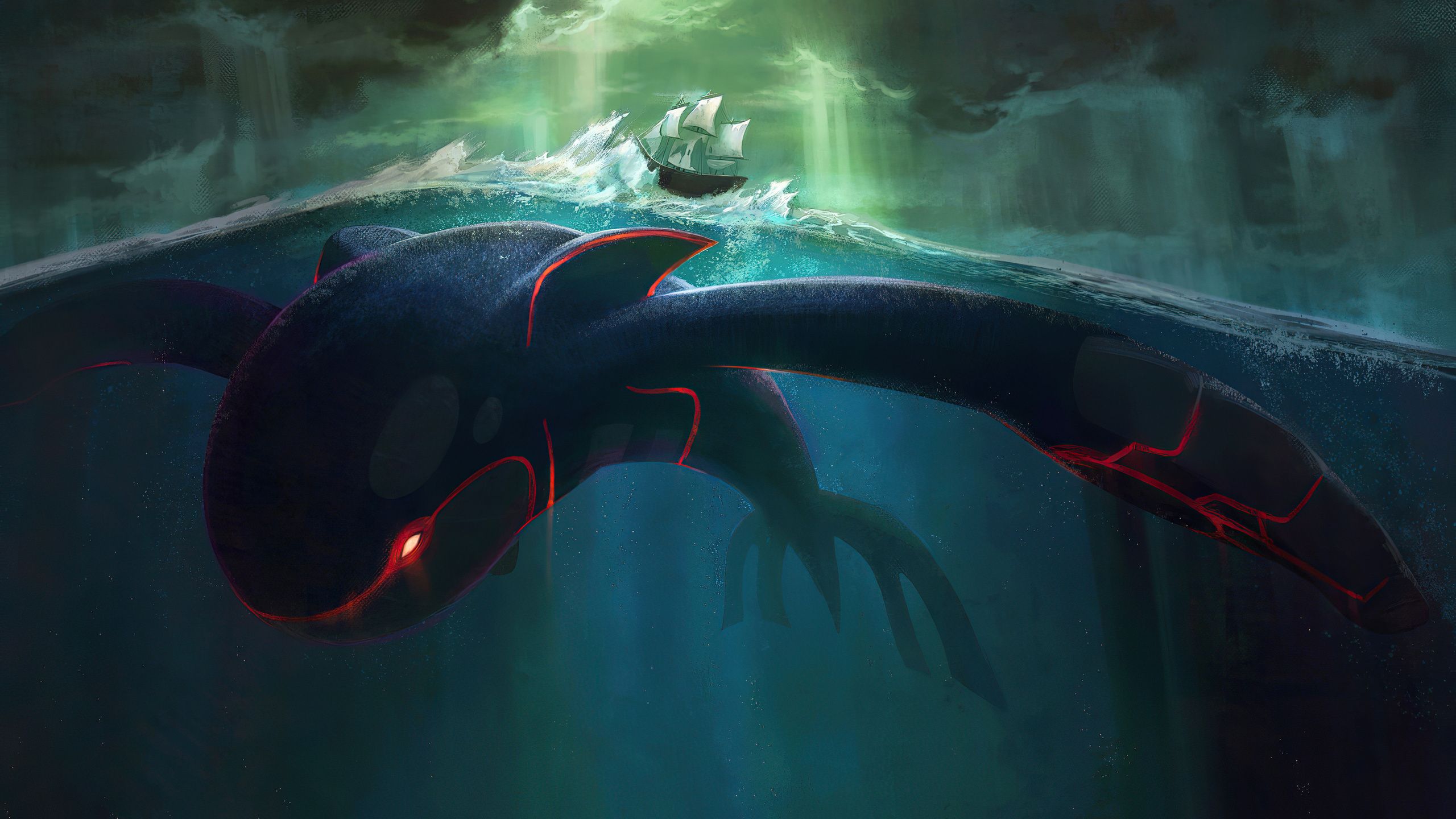 2560x1440 Big Kyogre Pokemon 4k 1440P Resolution , HD 4k Wallpaper, Image, Background, Photos and Picture