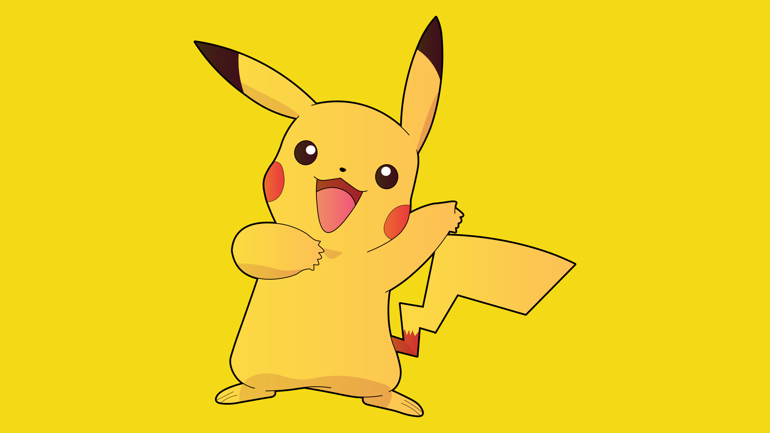 2560x1440 Pikachu Wallpaper 4K, Cartoon, Pokemon, 5K, 8K, Yellow
