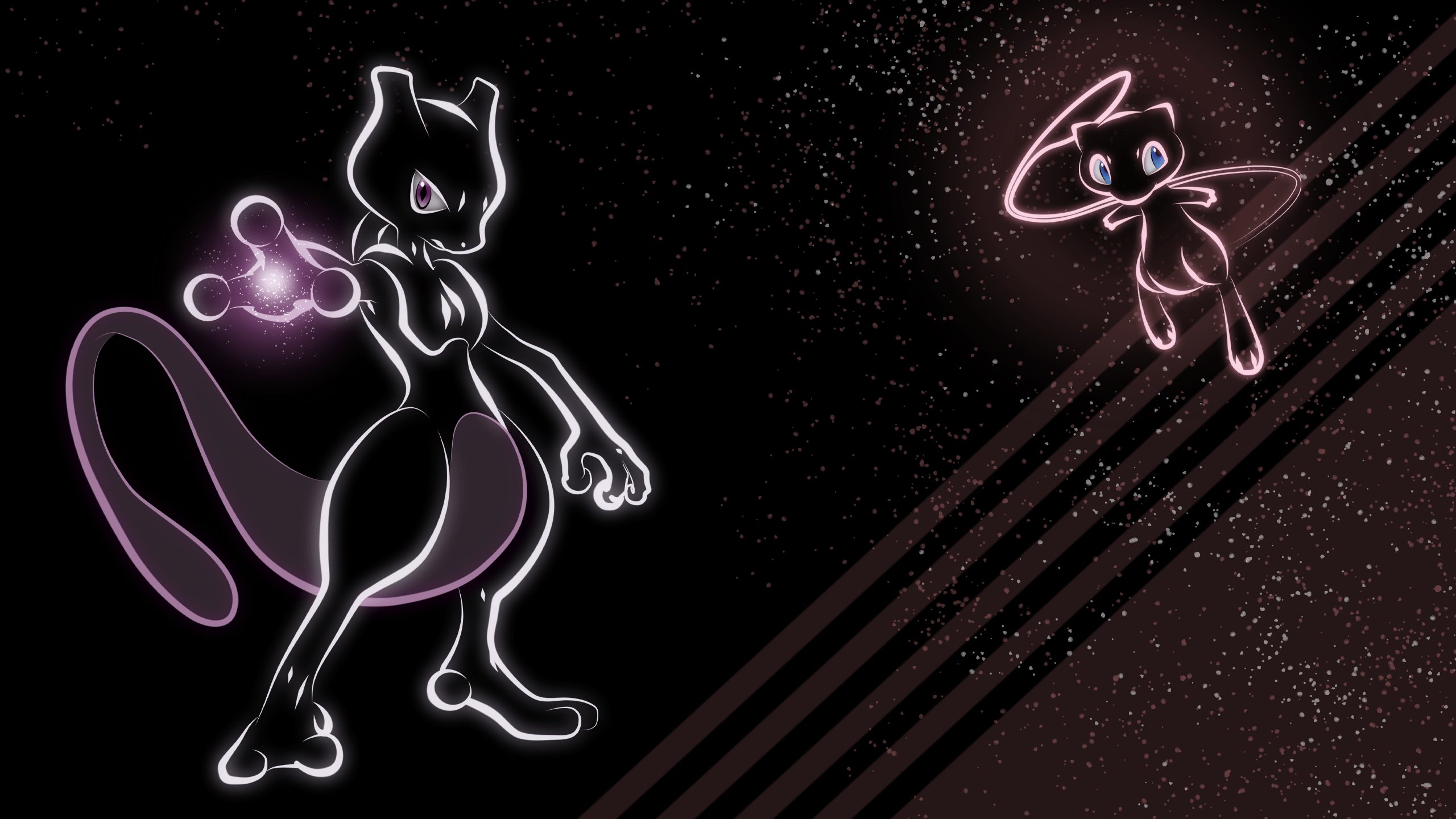2560x1440 Pokemon Wallpaper In My Neon Lights Art Style