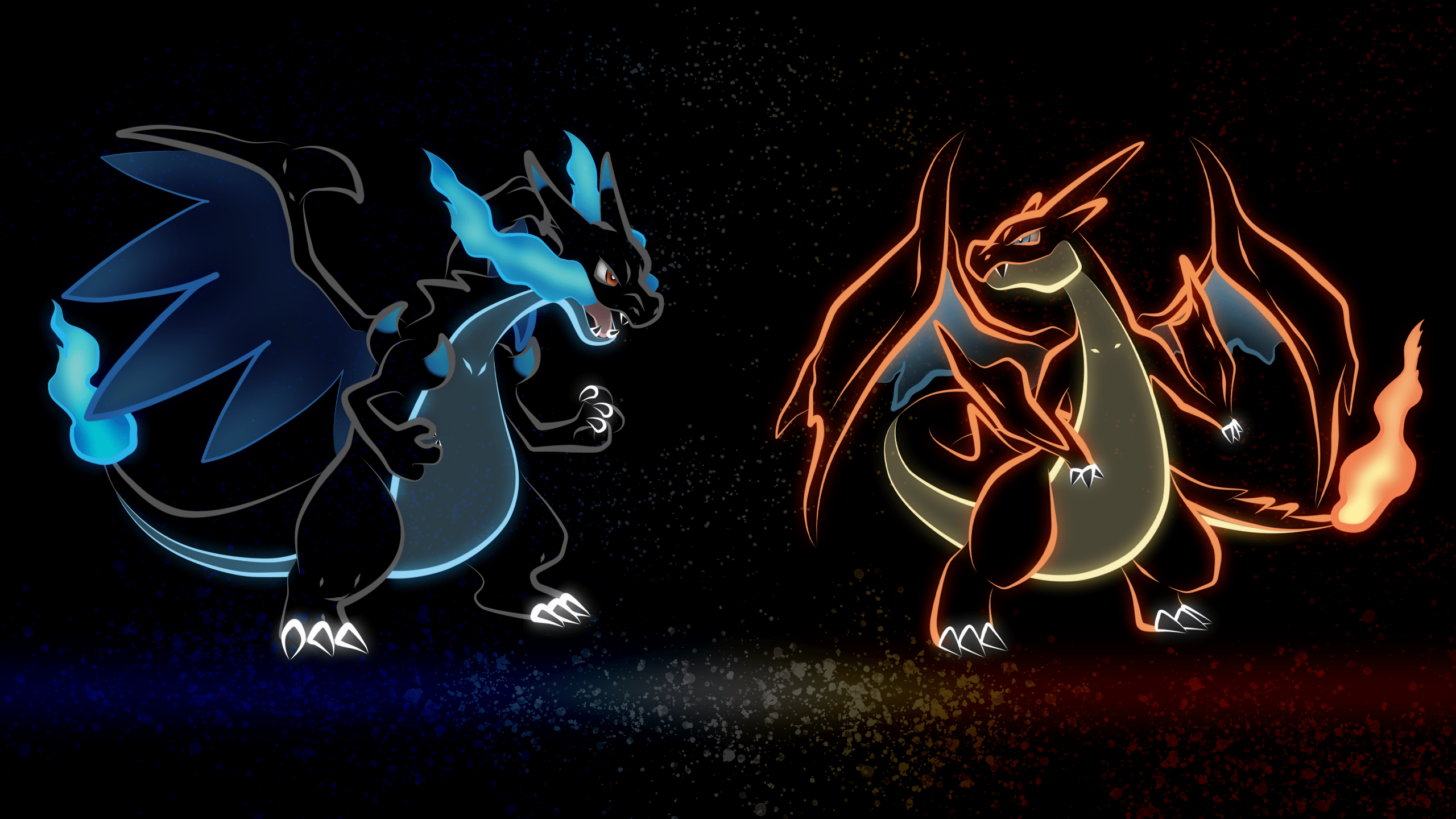 2560x1440 Pokemon Wallpaper In My Neon Lights Art Style
