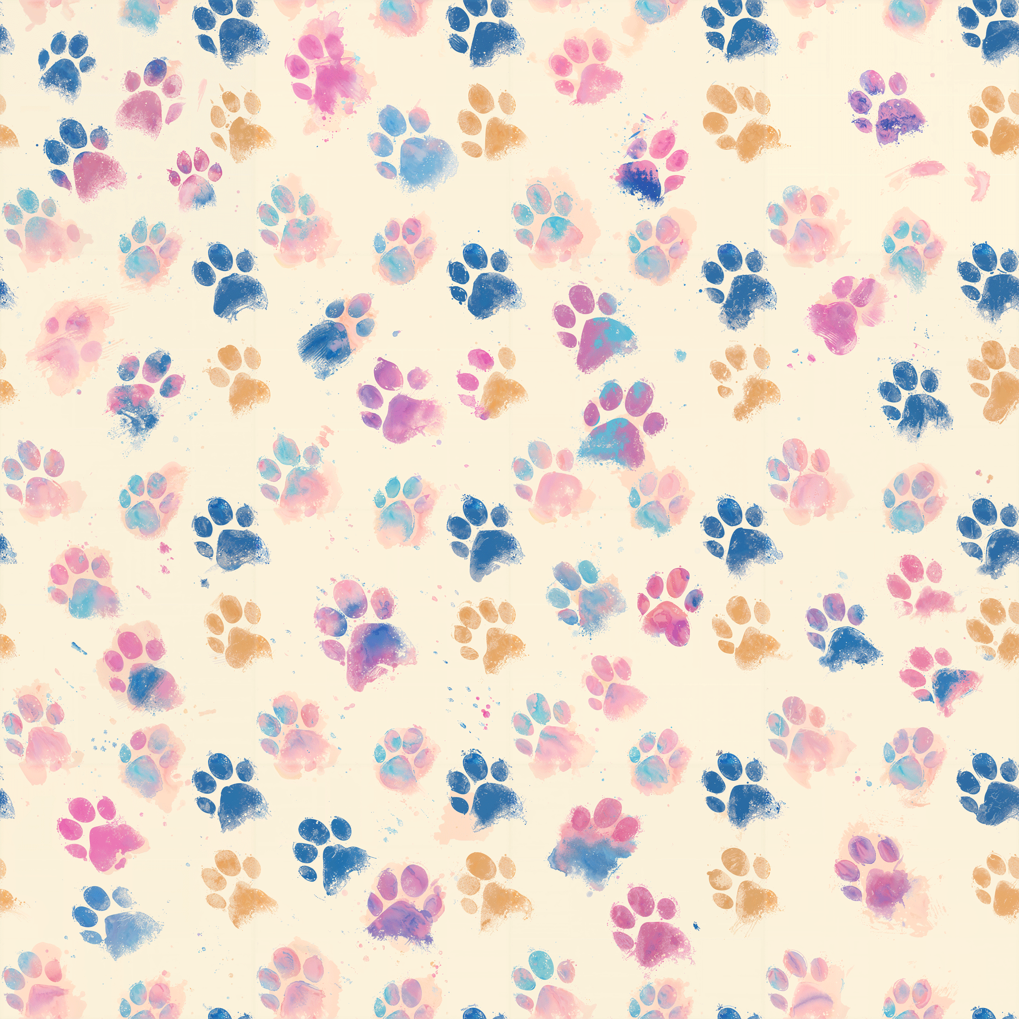 2048x2048 Paw Parade Wallpaper