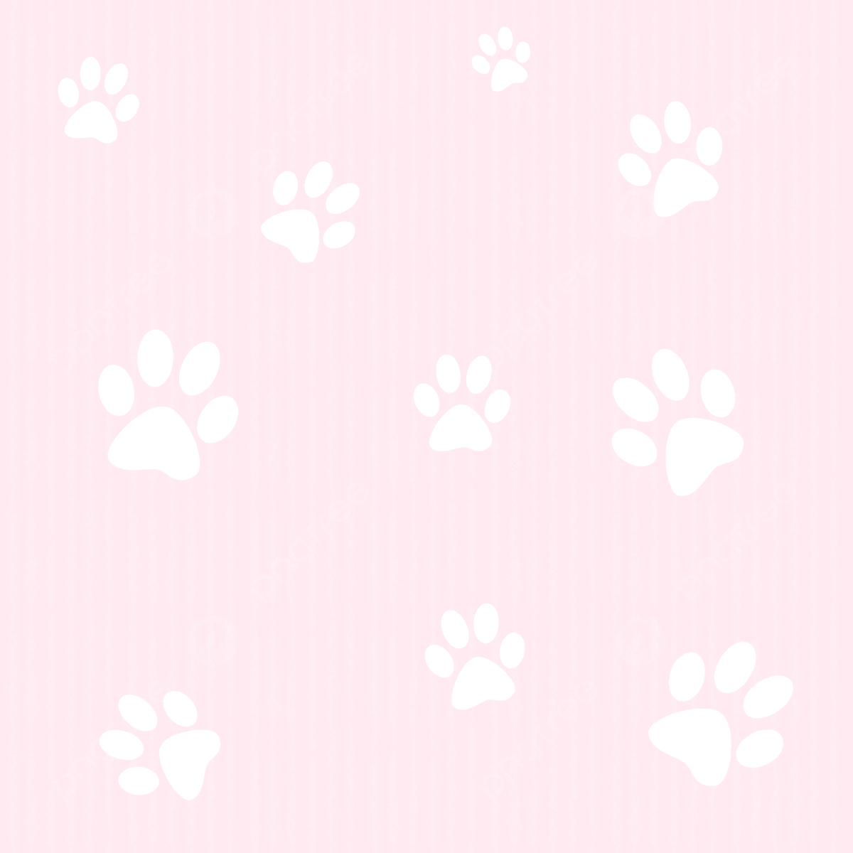 1200x1200 Cute Cartoon Pink Vertical Cat Paw Print Background, Cute Background, Cartoon, Pink Background Image And Wallpaper for Free Download
