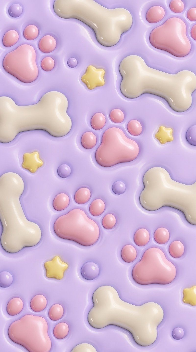 800x1434 Dog's Paw Pink Image Wallpaper