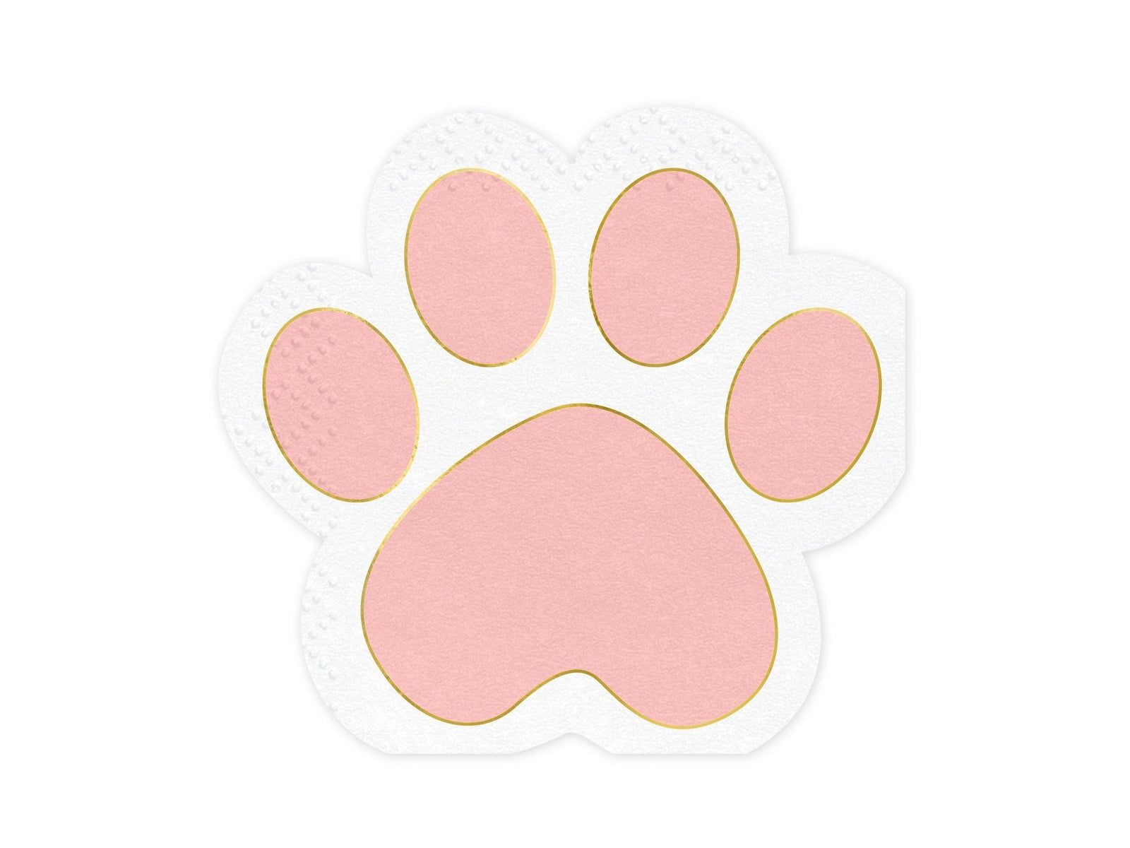 1600x1200 Pink Paw Print Napkins Party girl, cat, dog
