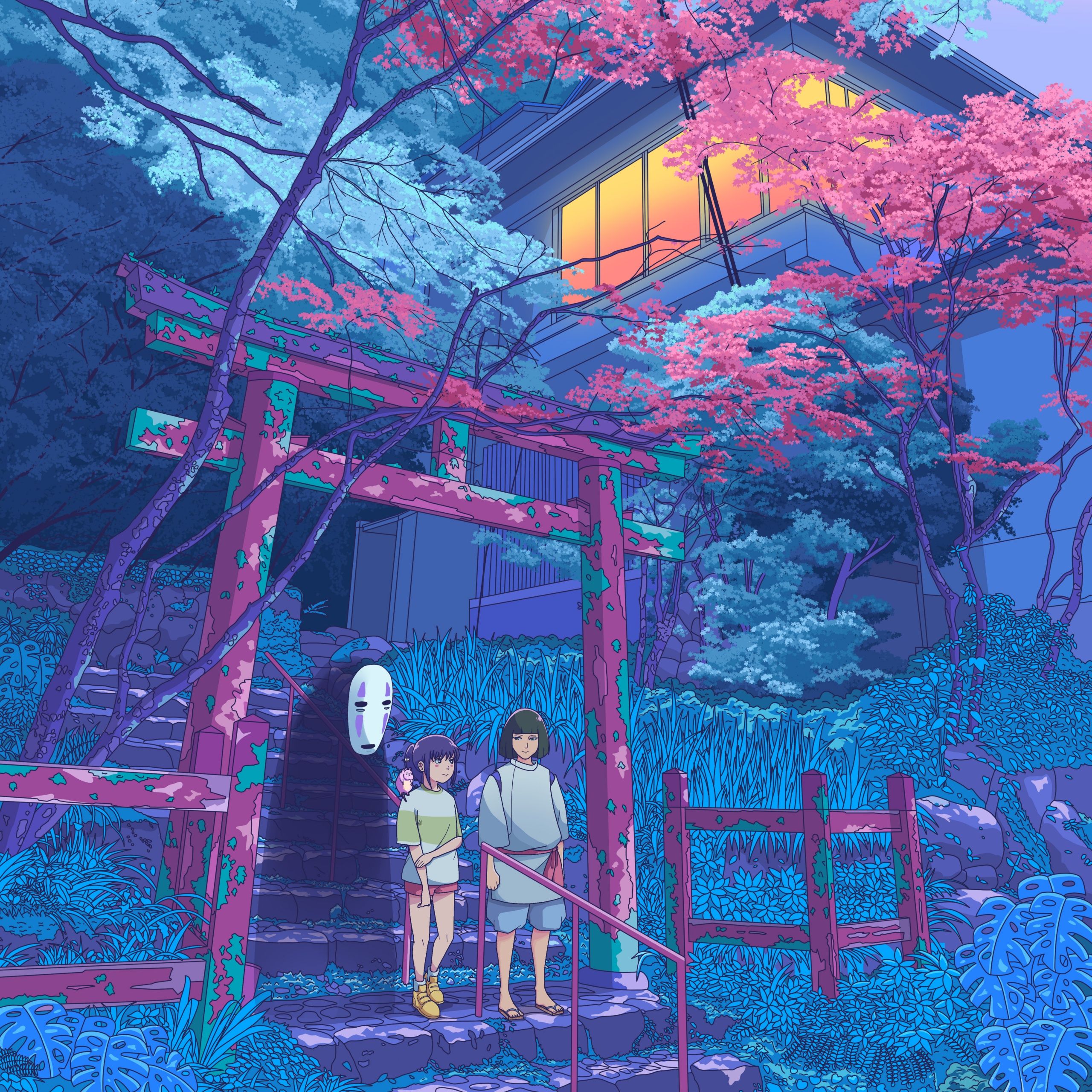 2560x2560 Studio Ghibli Pc Background Page Studio Ghibli Desktop Wallpaper Vectors Download Free High Quality Vectors Magnific