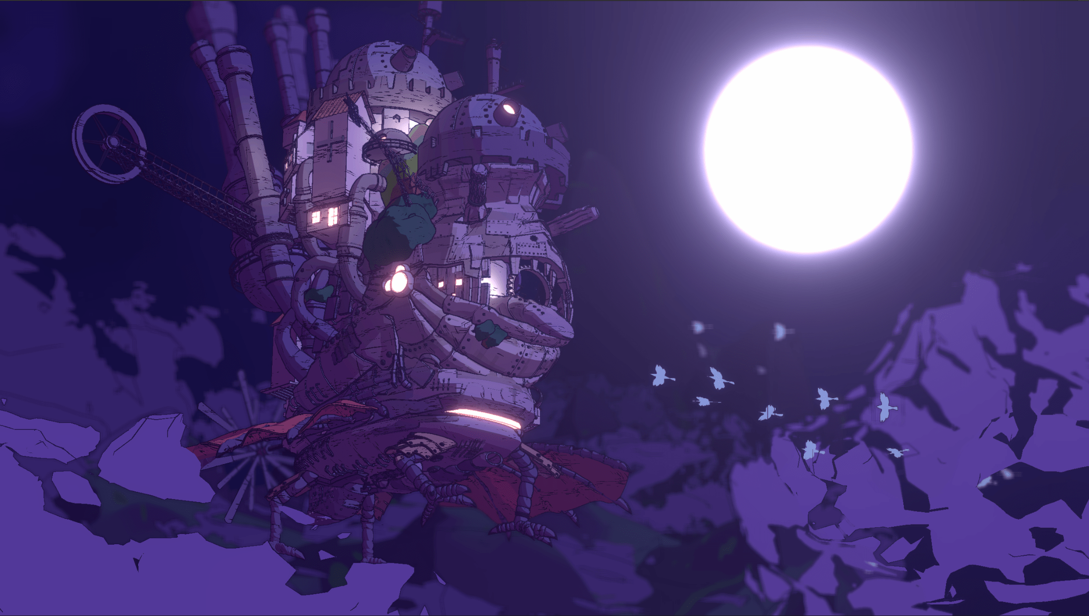 2246x1270 I wanted to recreate the magical work of Studio Ghibli with the artstyle I've been working on
