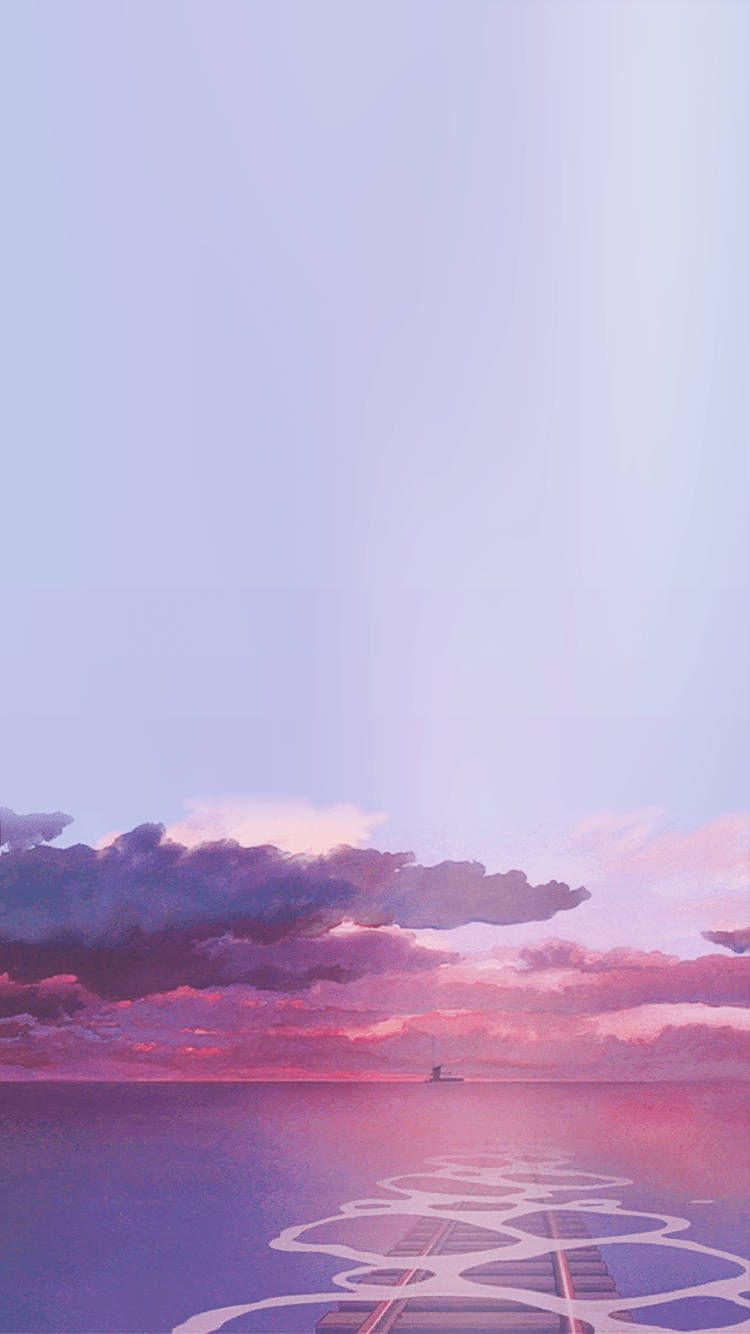 750x1334 Pink Ghibli iPhone Wallpaper