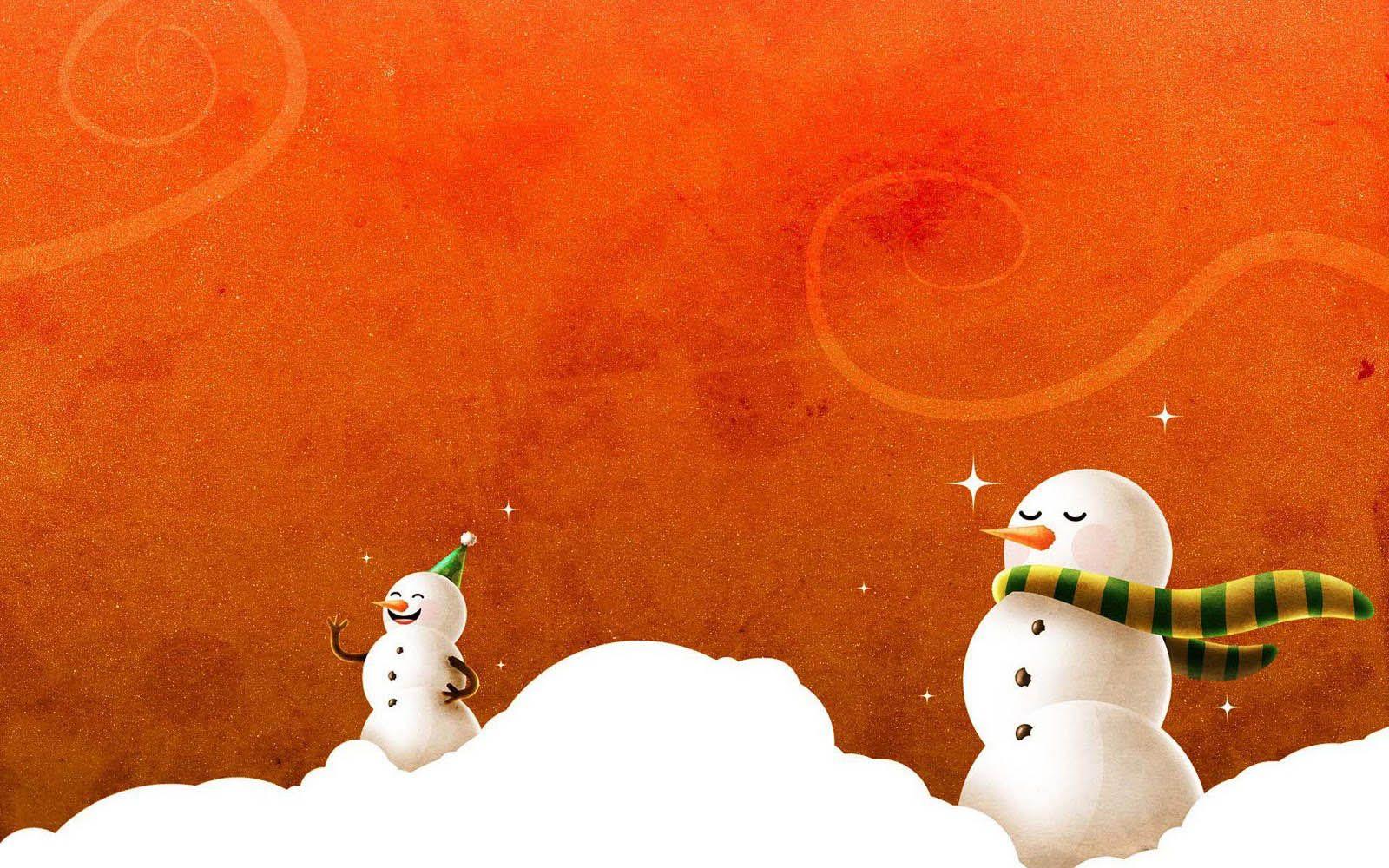 1600x1000 Snowman Wallpaper