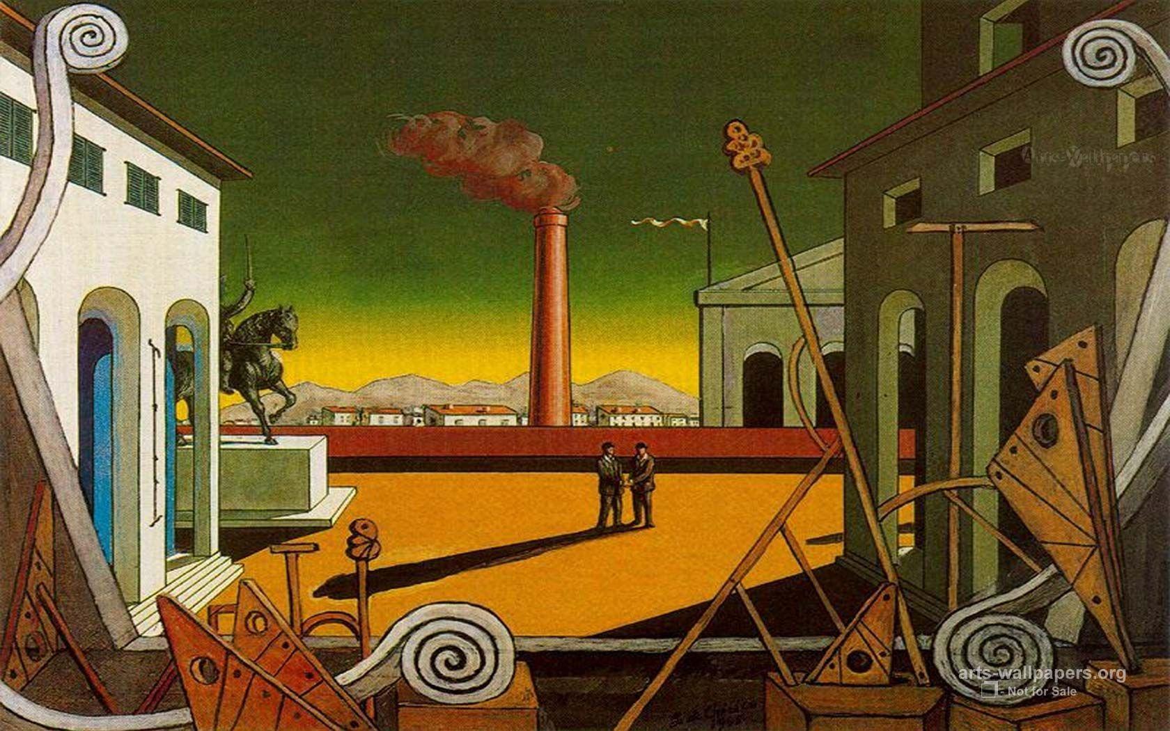1680x1050 Giorgio De Chirico Paintings (1680×1050). De Chirico, Metaphysical Art, Painting Gallery