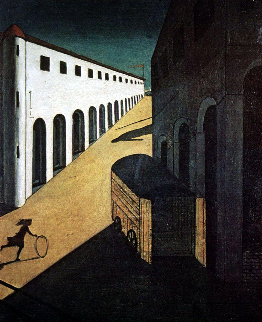 878x1080 A surrealist giorgio de chirico art wallpaper