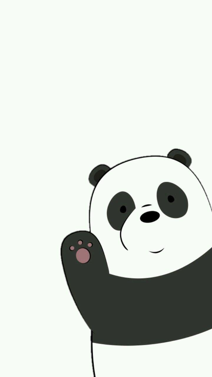 720x1280 Wallpaper Panda Bear We Bare Beat Panda 2005934 HD with We Bare Bears Wallpaper Black And White di 2020. Boneka hewan, Ilustrasi karakter, Binatang