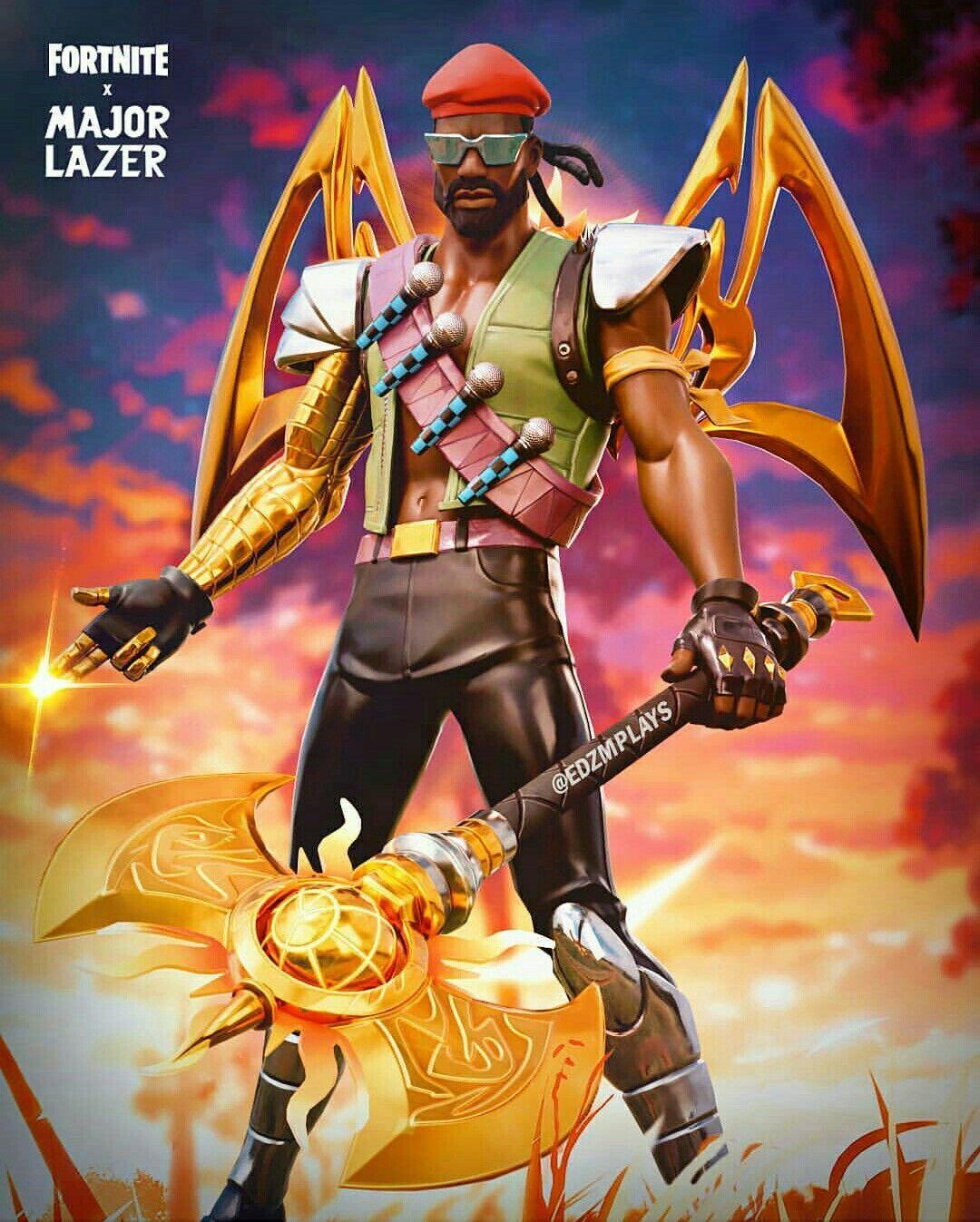 1080x1347 fortnite X major lazer. Papéis de parede de jogos, Papeis de parede