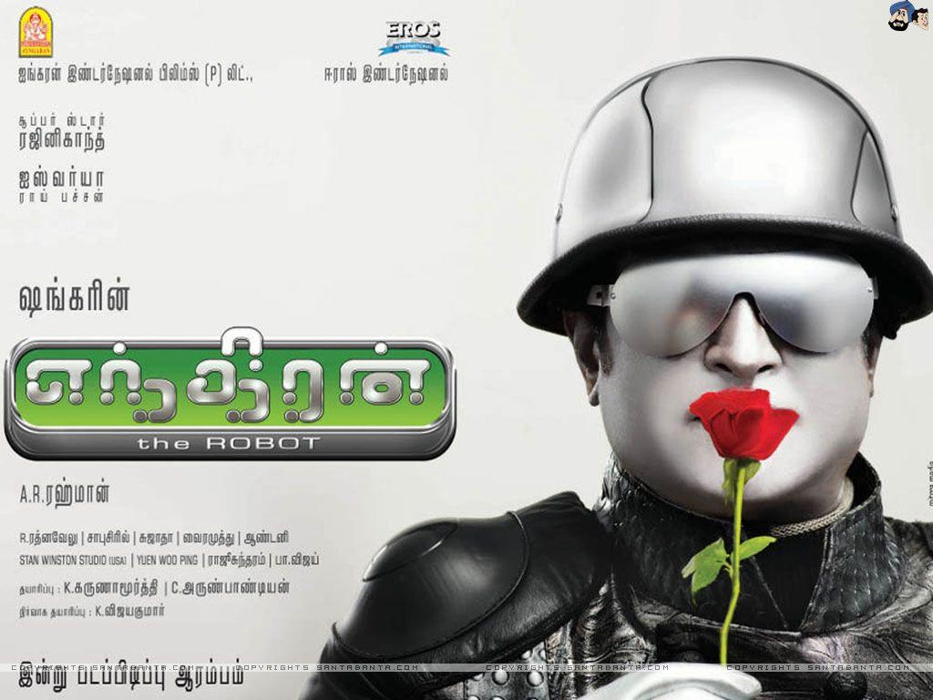 1024x768 Endhiran Movie Wallpaper