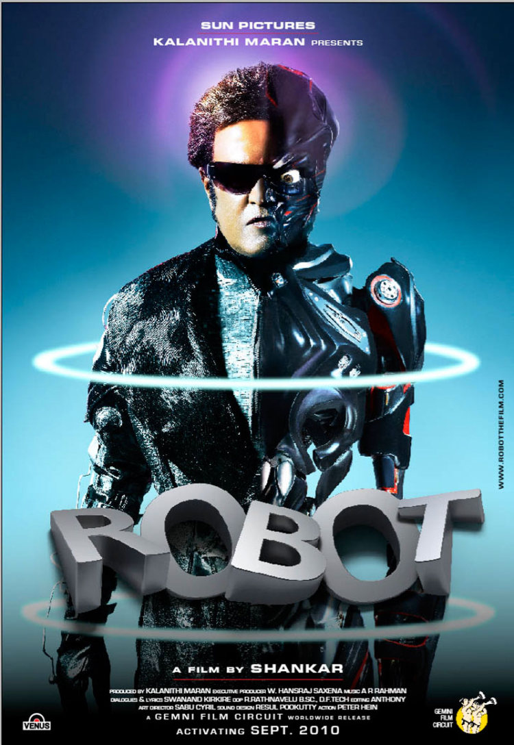 750x1088 Enthiran Poster 6: Extra Large Poster Image