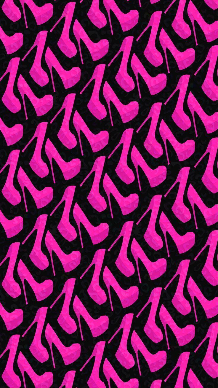 736x1308 Pink High Heels Girly iPhone Background 3D iPhone