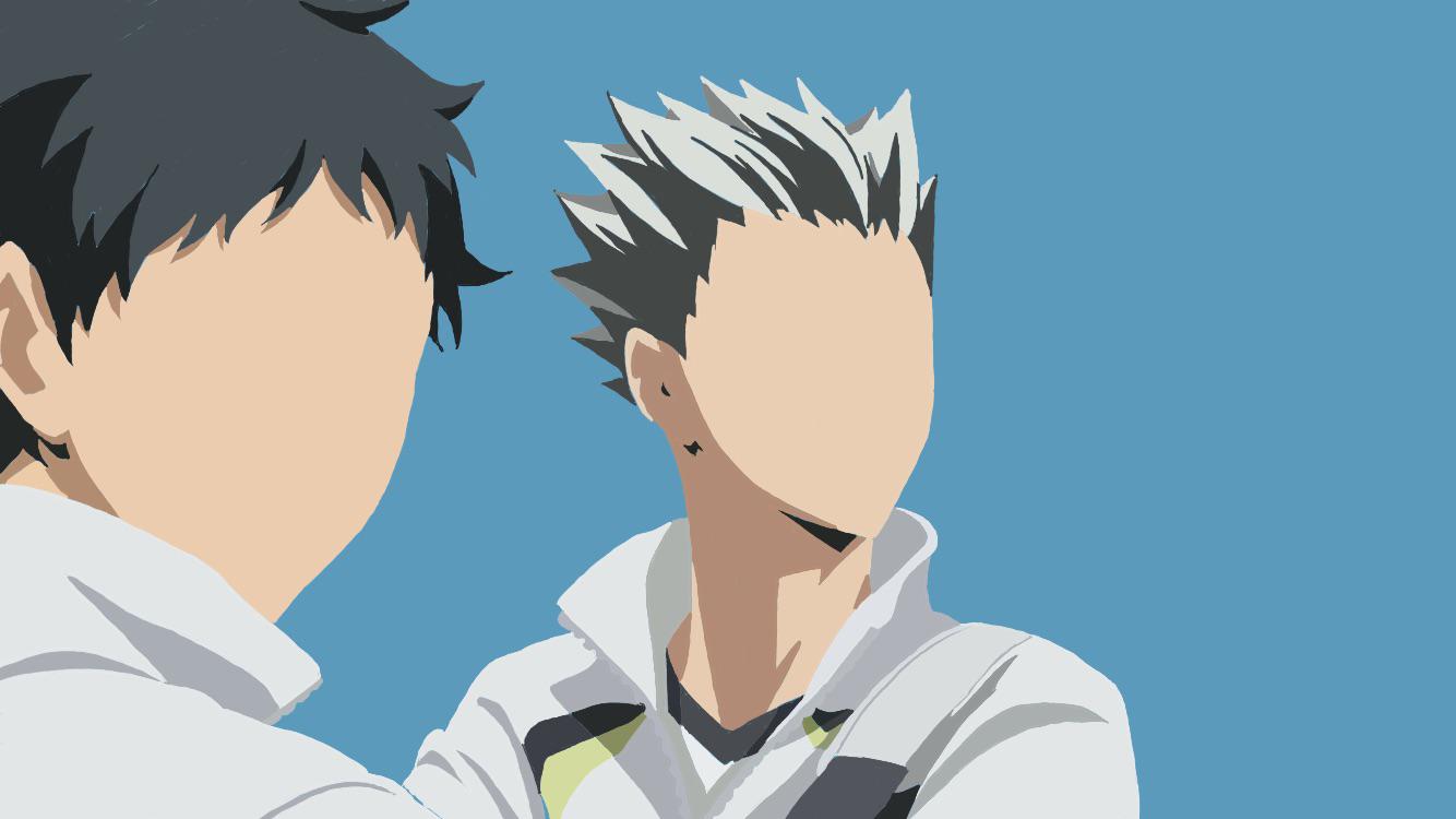 1334x750 because it's bokuaka day, i made a minamalist vector of bokuaka :>