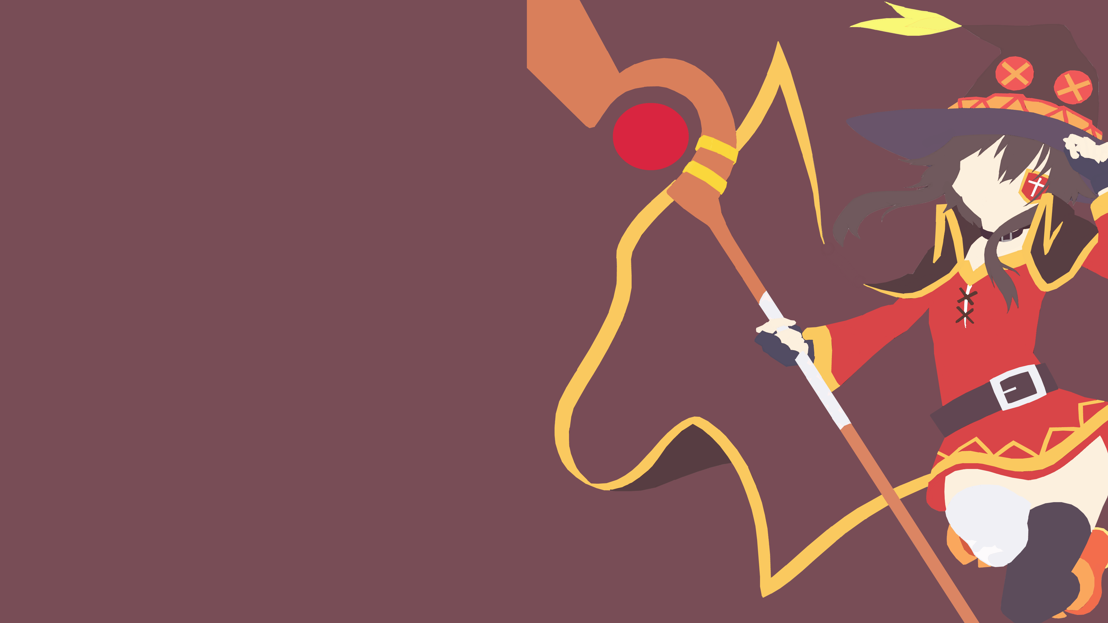 3840x2160 Megumin Minimalist Wallpaper 4k. Minimalist wallpaper, Perfect wallpaper, Wallpaper