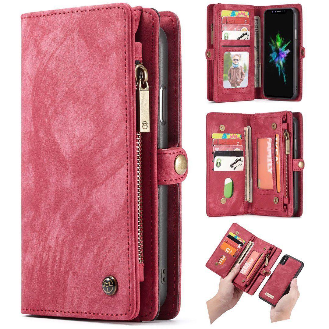 1080x1080 iPhone X Wallet Case, AIFENG iPhone X Premium Zipper Leather Wallet Folio Case Flip Cover With 11 Car. Leather wallet case, Phone case shop, Wallet case