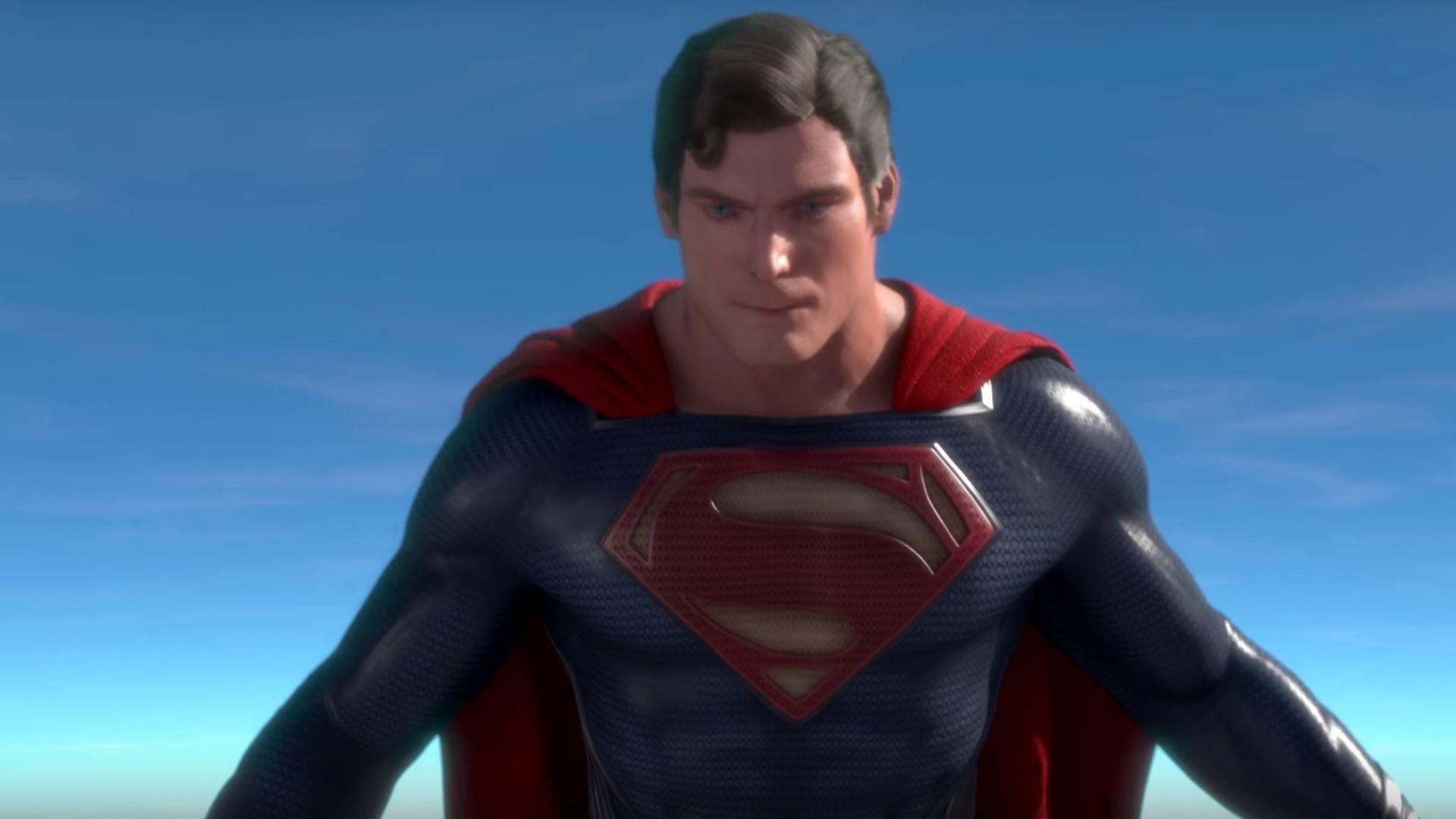 1920x1080 Fan Made CG Animated Video Features Christopher Reeve In The Man Of Steel Suit