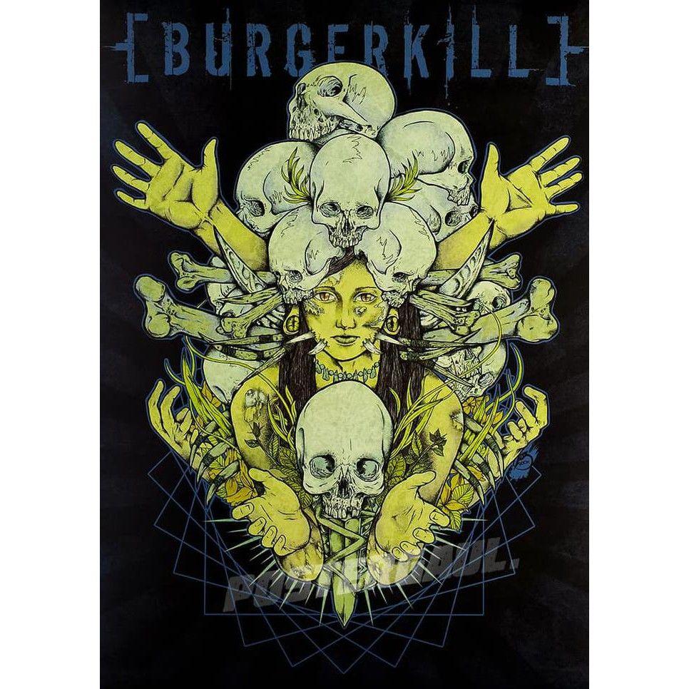966x966 Poster Dinding / Wallpaper BURGERKILL #RJ74 size 49 x 69 cm