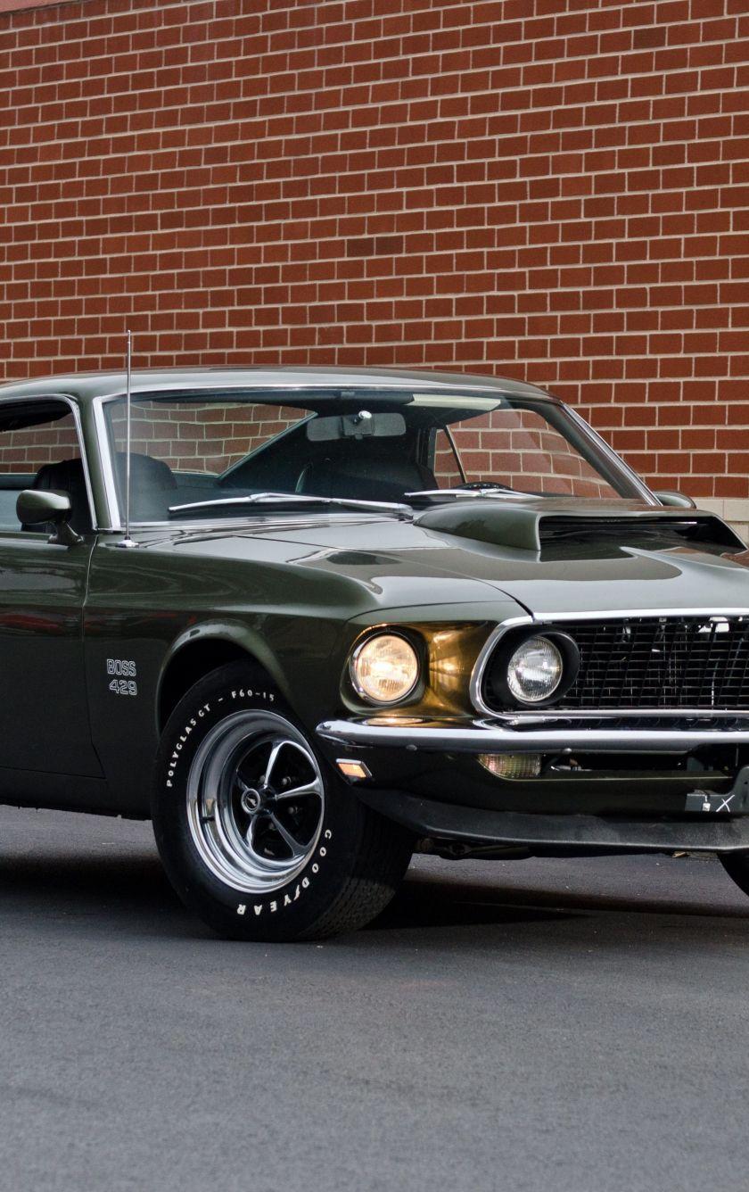 840x1336 Download 840x1336 wallpaper green, classic, 1969 ford mustang boss iphone iphone 5s, iphone 5c, ipod touch, 840x1336 HD image, background, 9821