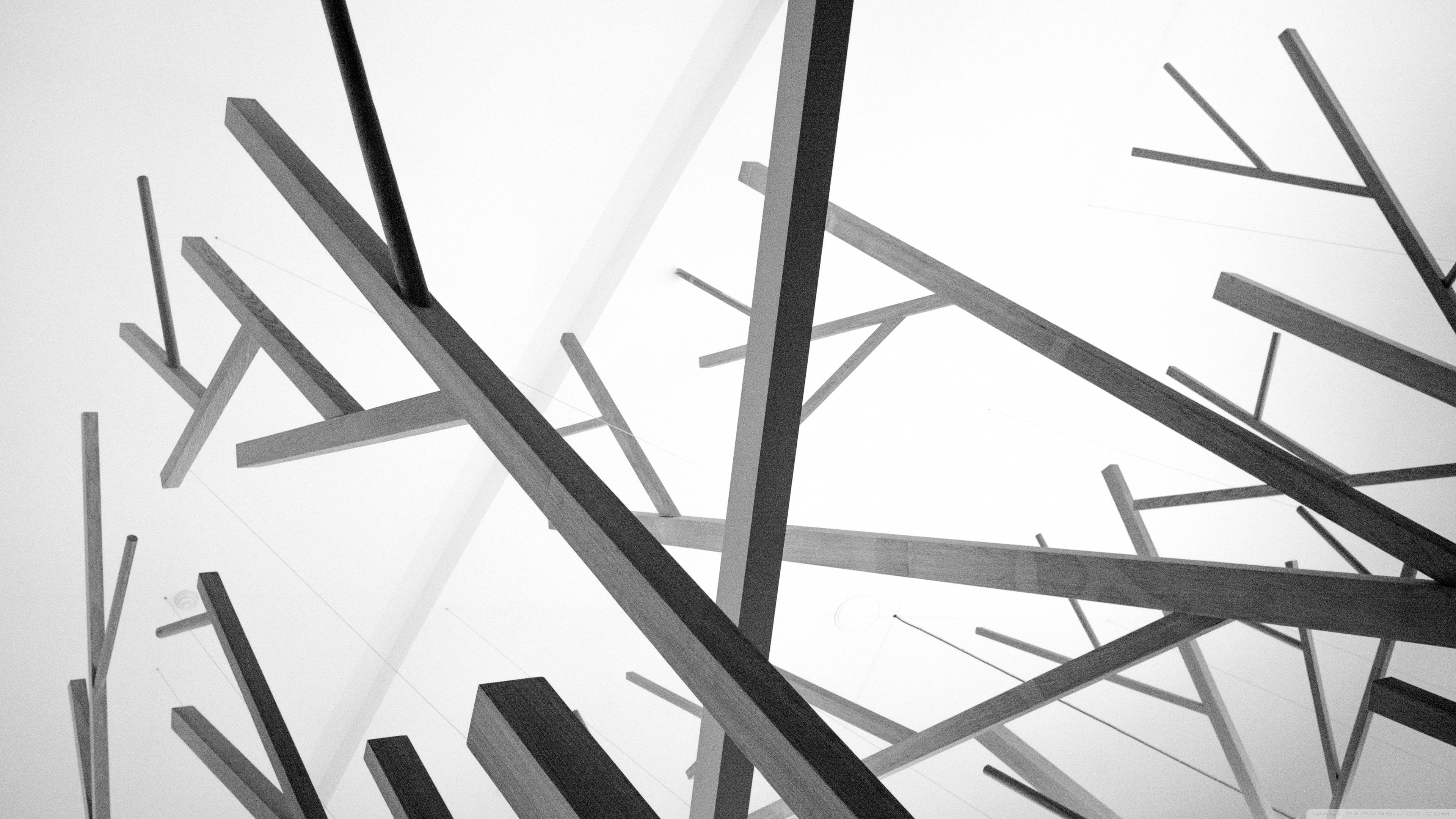 3840x2160 White Wallpaper Abstract