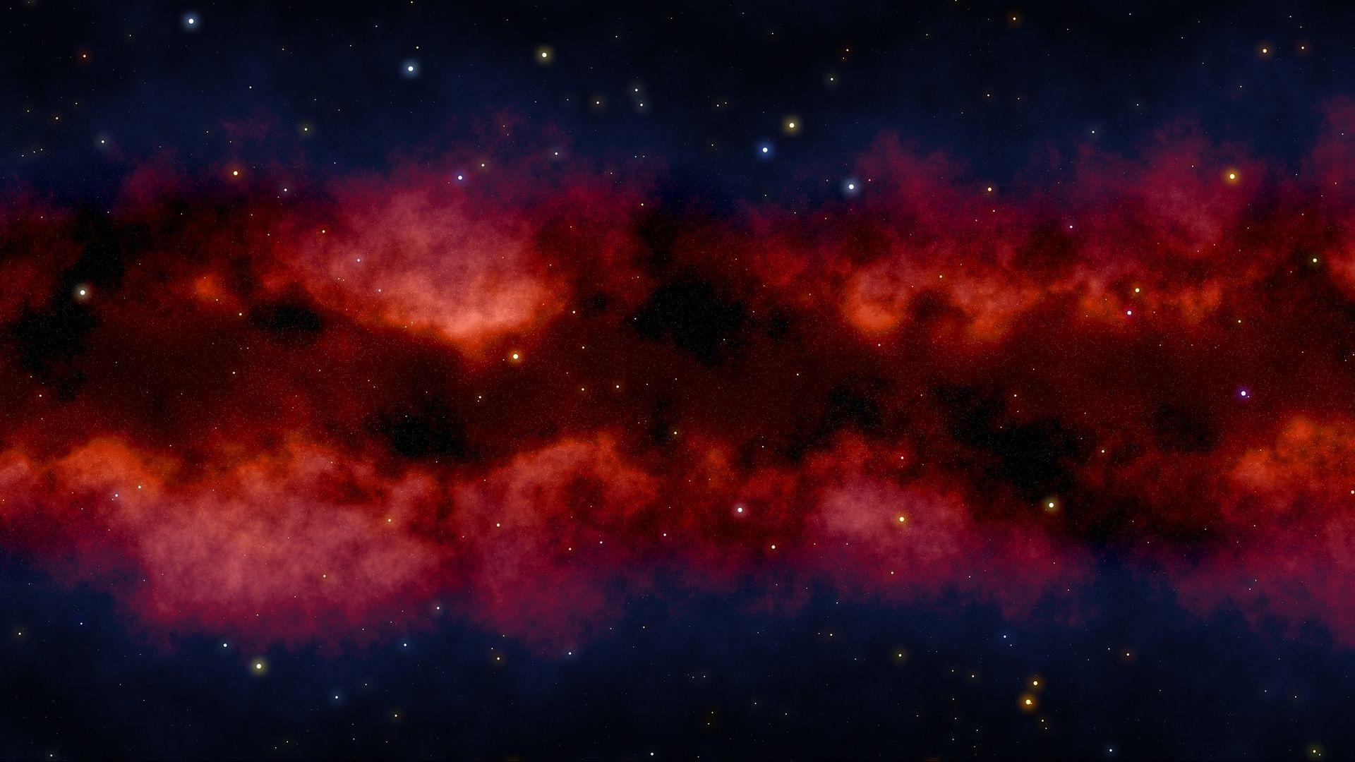 1920x1080 Wallpaper Galaxy, Constellations, Outer Space Space Wallpaper Red