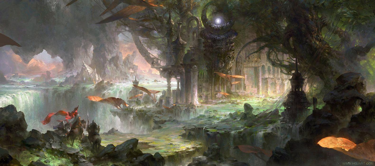 1580x700 Ancient City Wallpaper