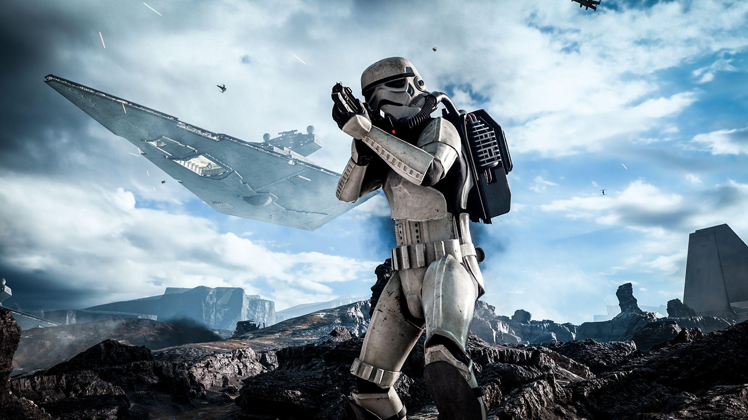 2560x1440 Desktop Wallpaper Fantasy Star Wars soldier Battlefront 2560x1440