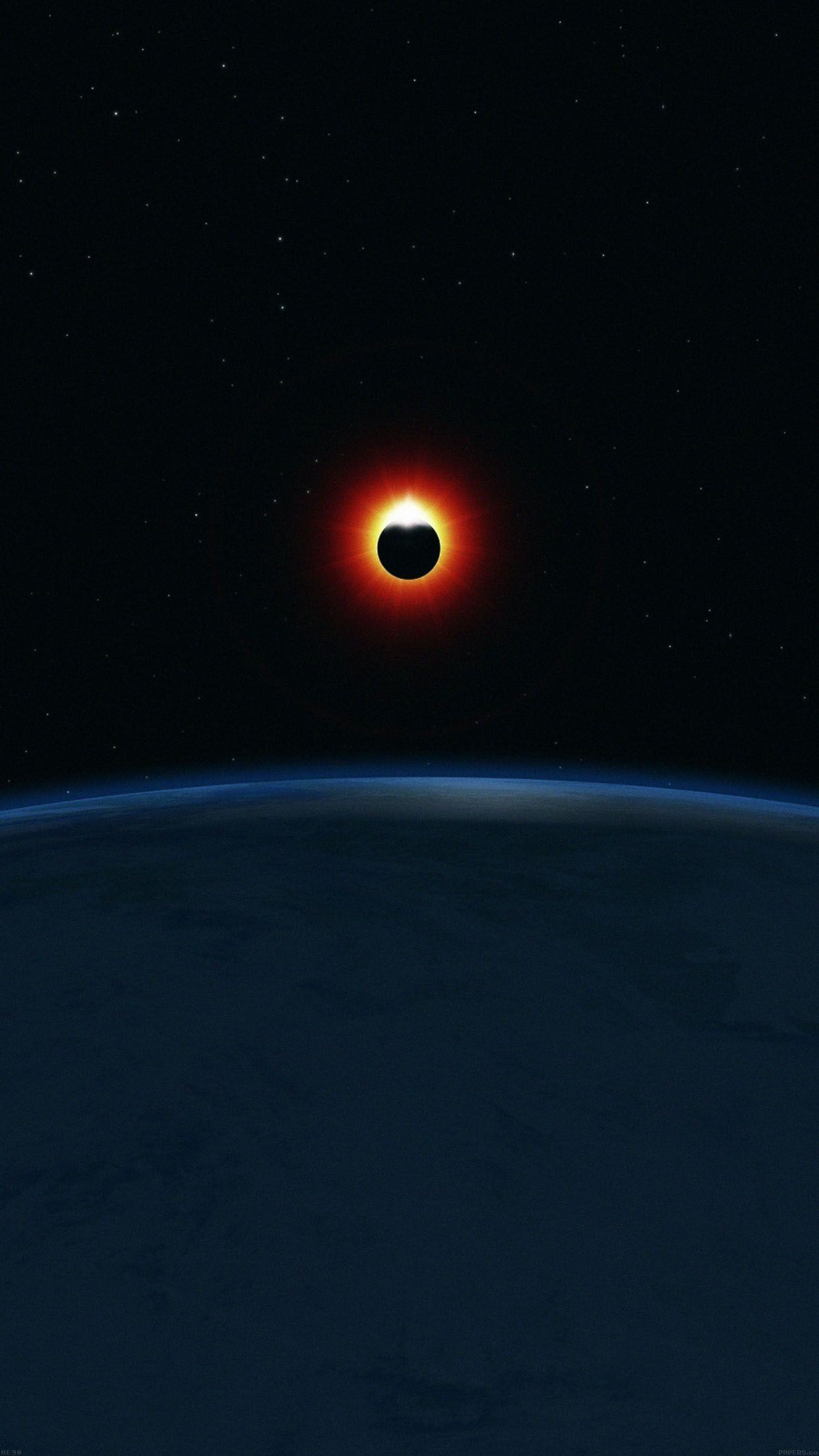 1242x2208 Sun Eclipse Earth Space hình nền điện thoại thông minh ⋆ GetPhotos